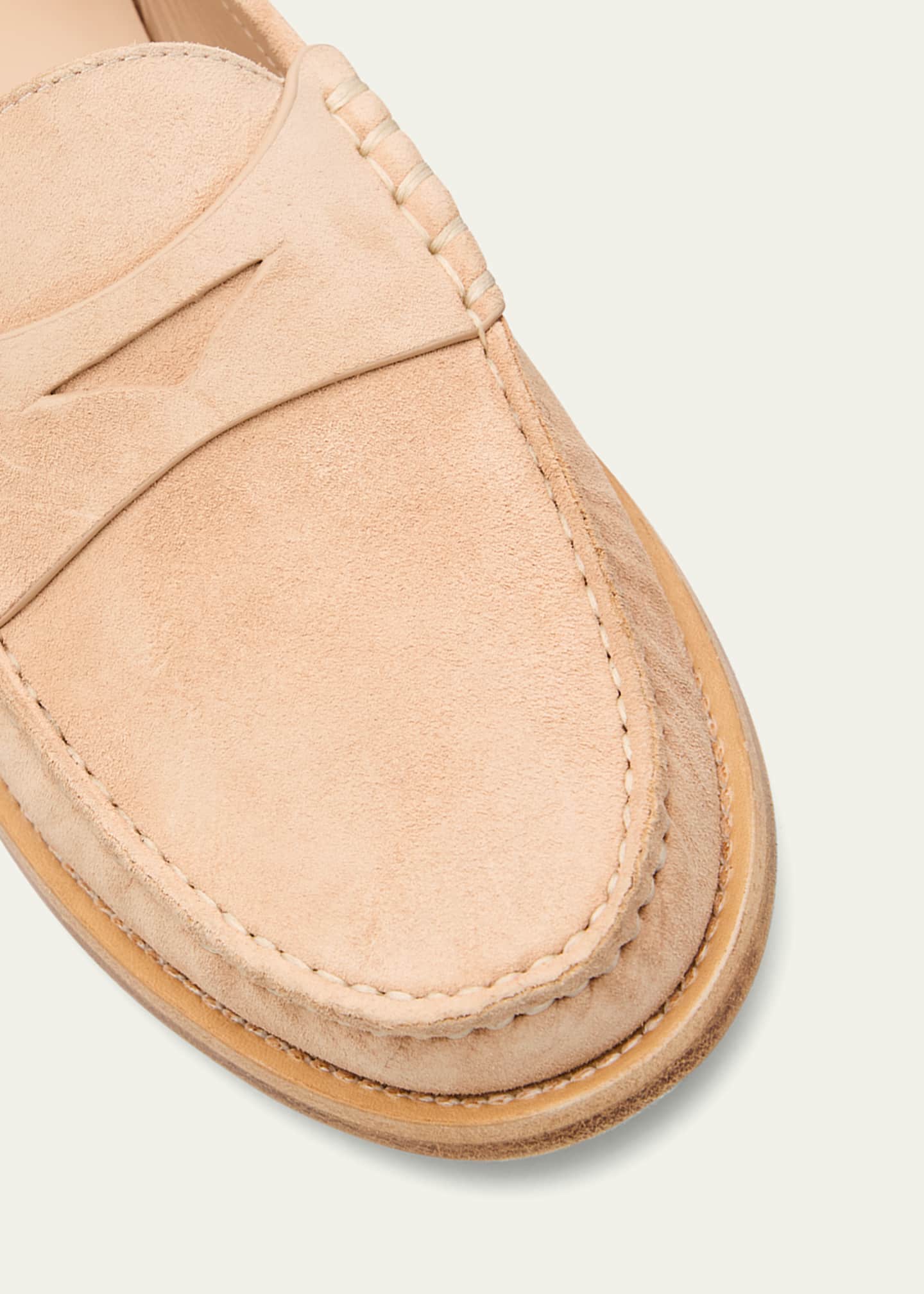 Stuart Weitzman Lottie Suede Penny Loafers Image 5 of 6