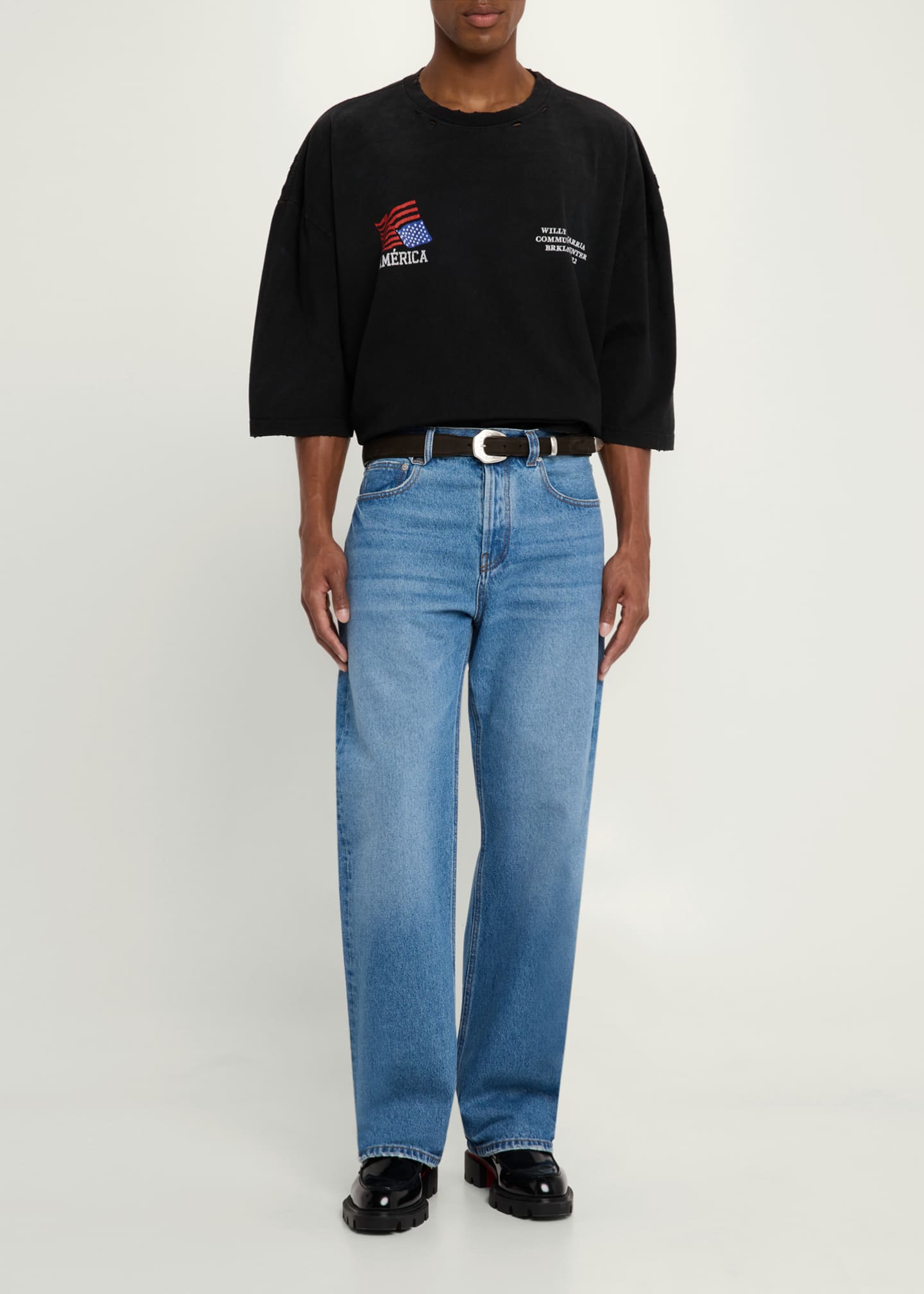 Willy Chavarria Men's America Community Center Buffalo T-Shirt Image 2 of 5