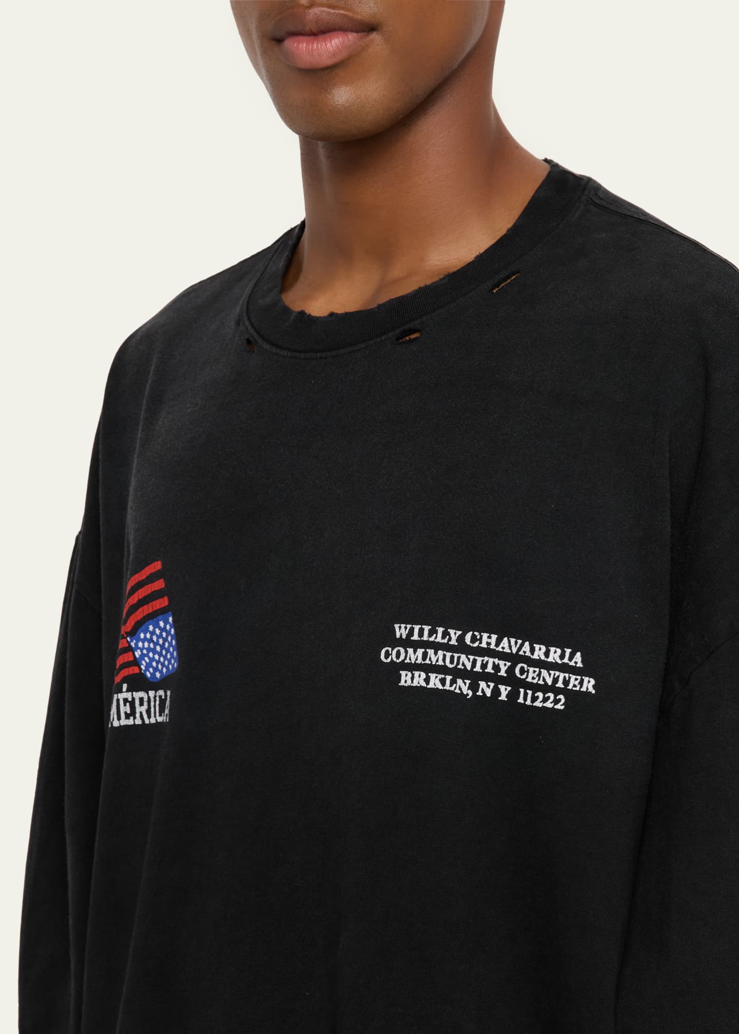 Willy Chavarria Men's America Community Center Buffalo T-Shirt Image 5 of 5