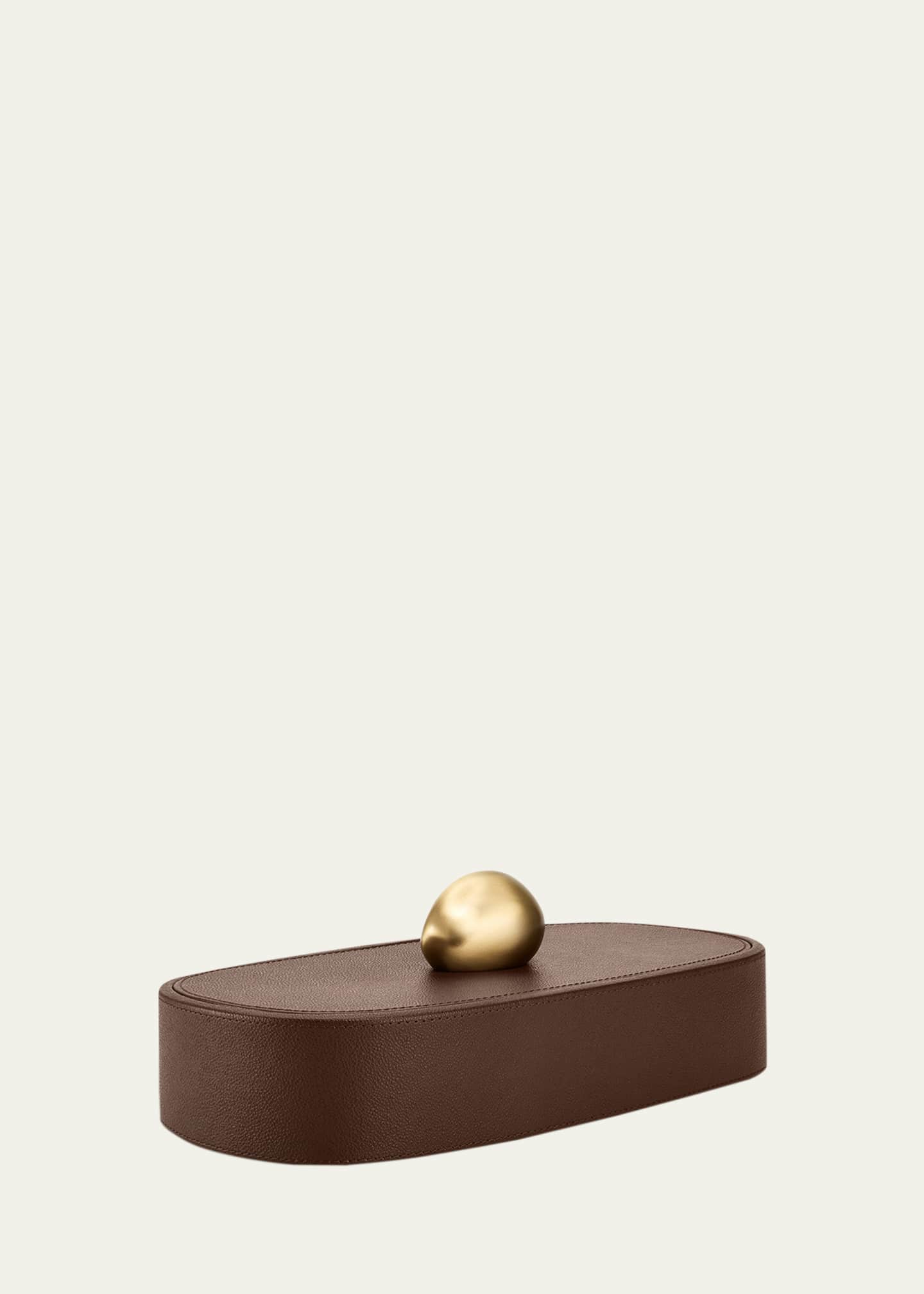 Assouline Pebble Long Leather Trinket Box Image 2 of 4