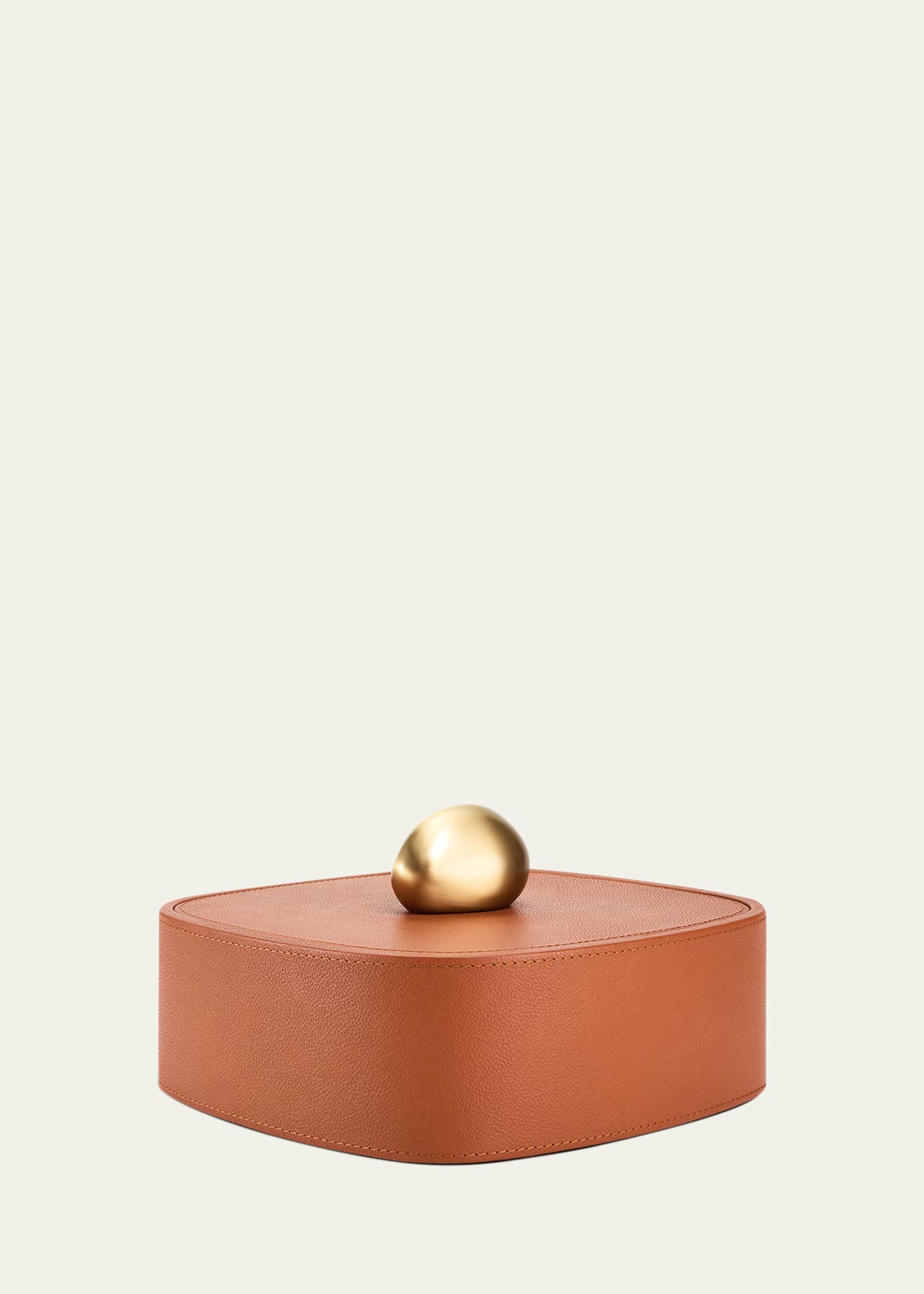 Assouline Pebble Square Leather Trinket Box Image 2 of 4