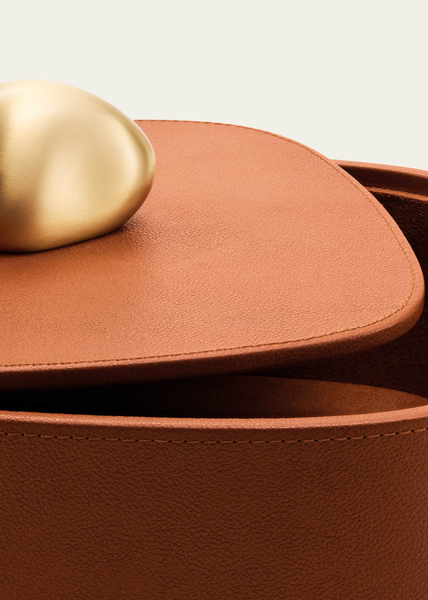 Assouline Pebble Square Leather Trinket Box Image 4 of 4