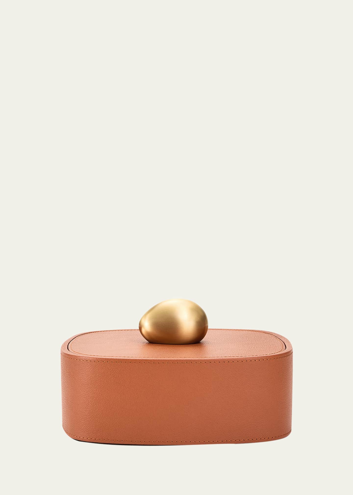 Assouline Pebble Square Leather Trinket Box Image 1 of 4
