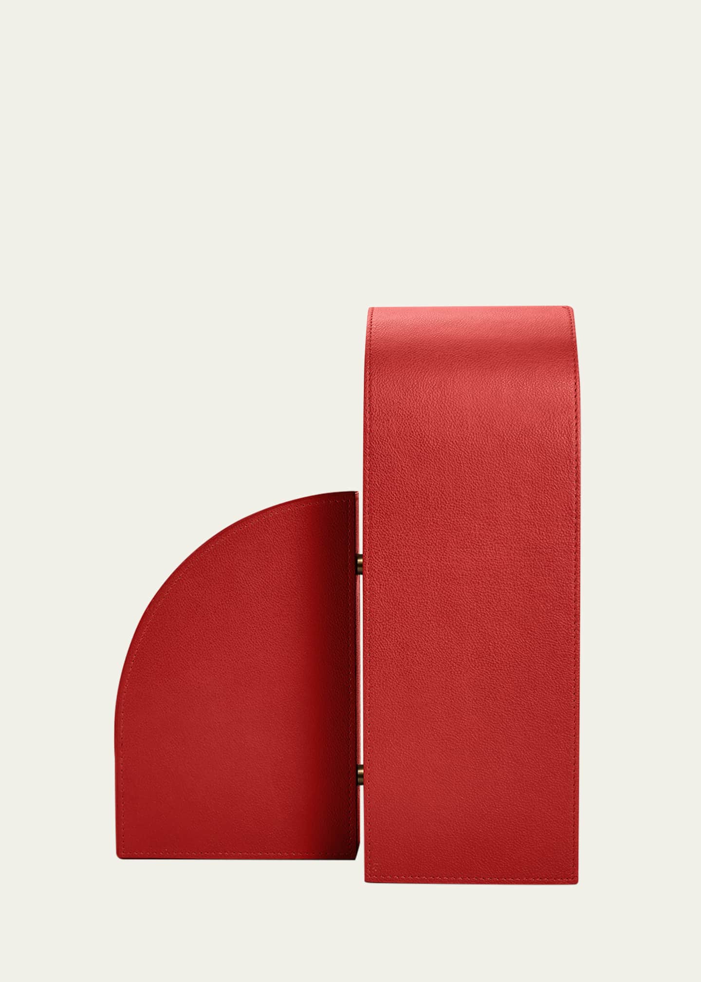 Assouline Cubist L Red Leather Bookend Image 1 of 4