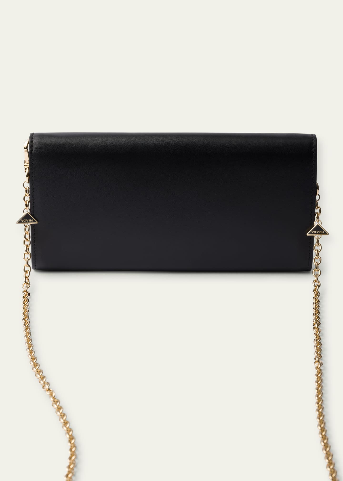 Prada Soft Sound Flap Leather Wallet on Chain Image 2 of 3