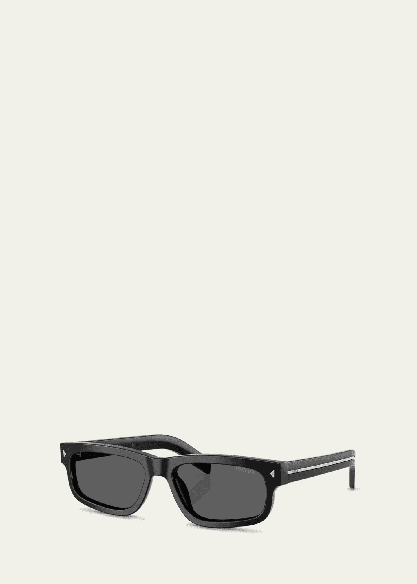 Prada Men's PR B11S Rectangle Sunglasses Image 2 of 3
