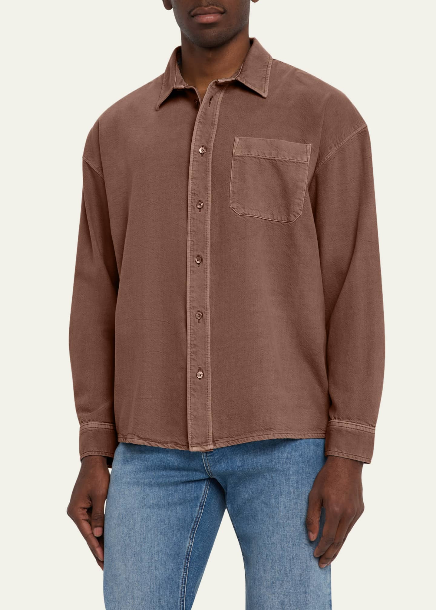 FRAME Men's Button Down Modern Shirt Image 4 of 5