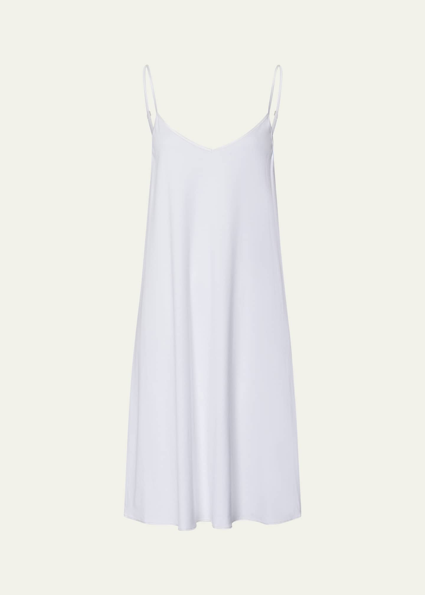 Hanro Silk-Trim Cotton Chemise Image 1 of 4