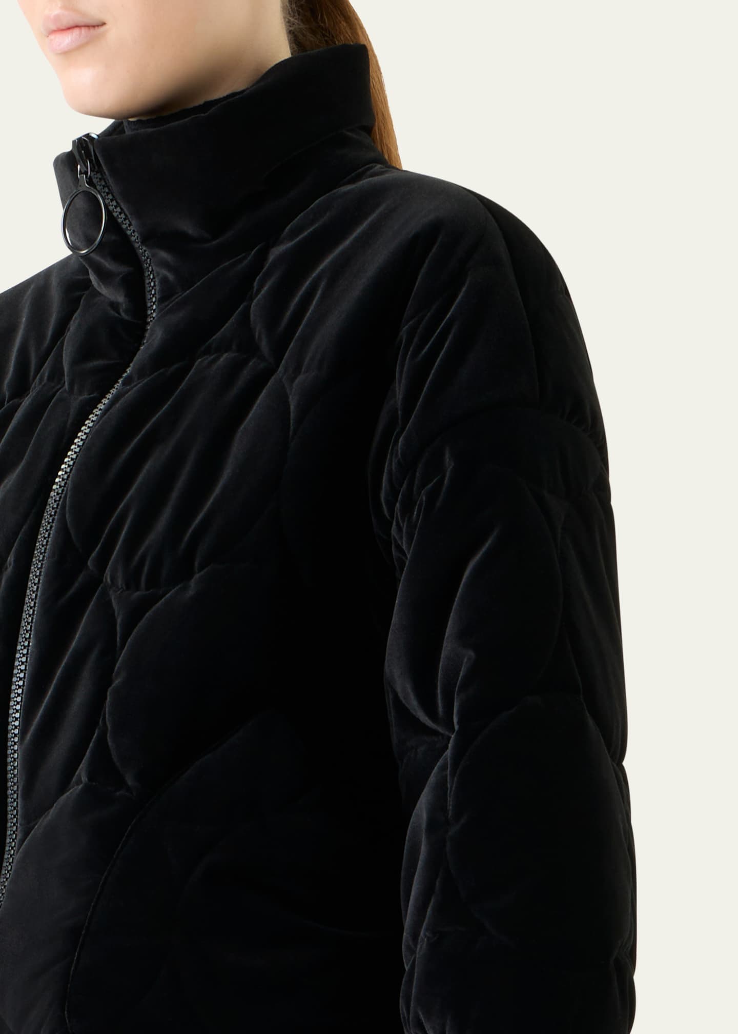 Akris punto Dot Quilted Velvet Jacket - Bergdorf Goodman