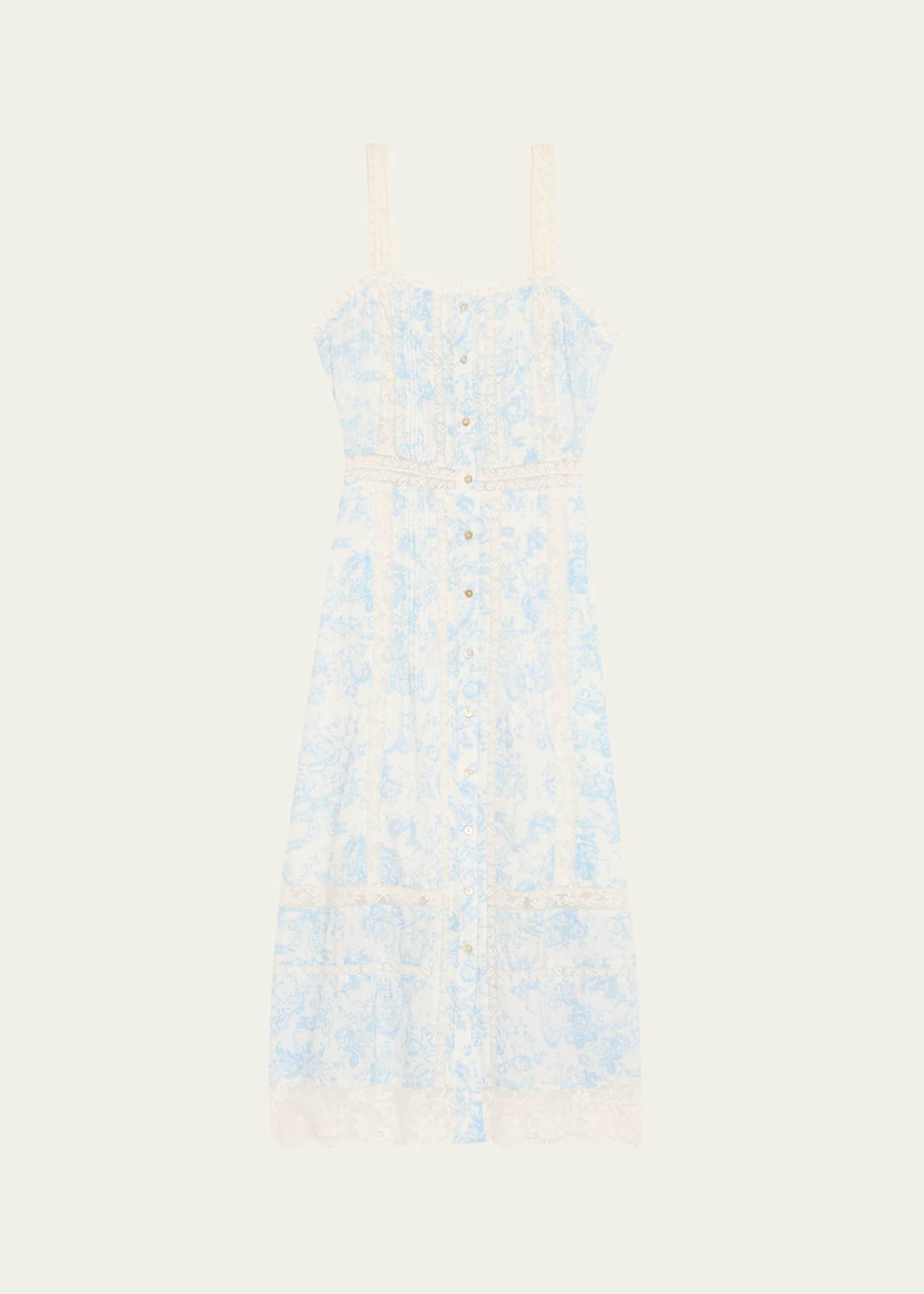 LoveShackFancy Judalon Cotton Midi Dress Image 1 of 5