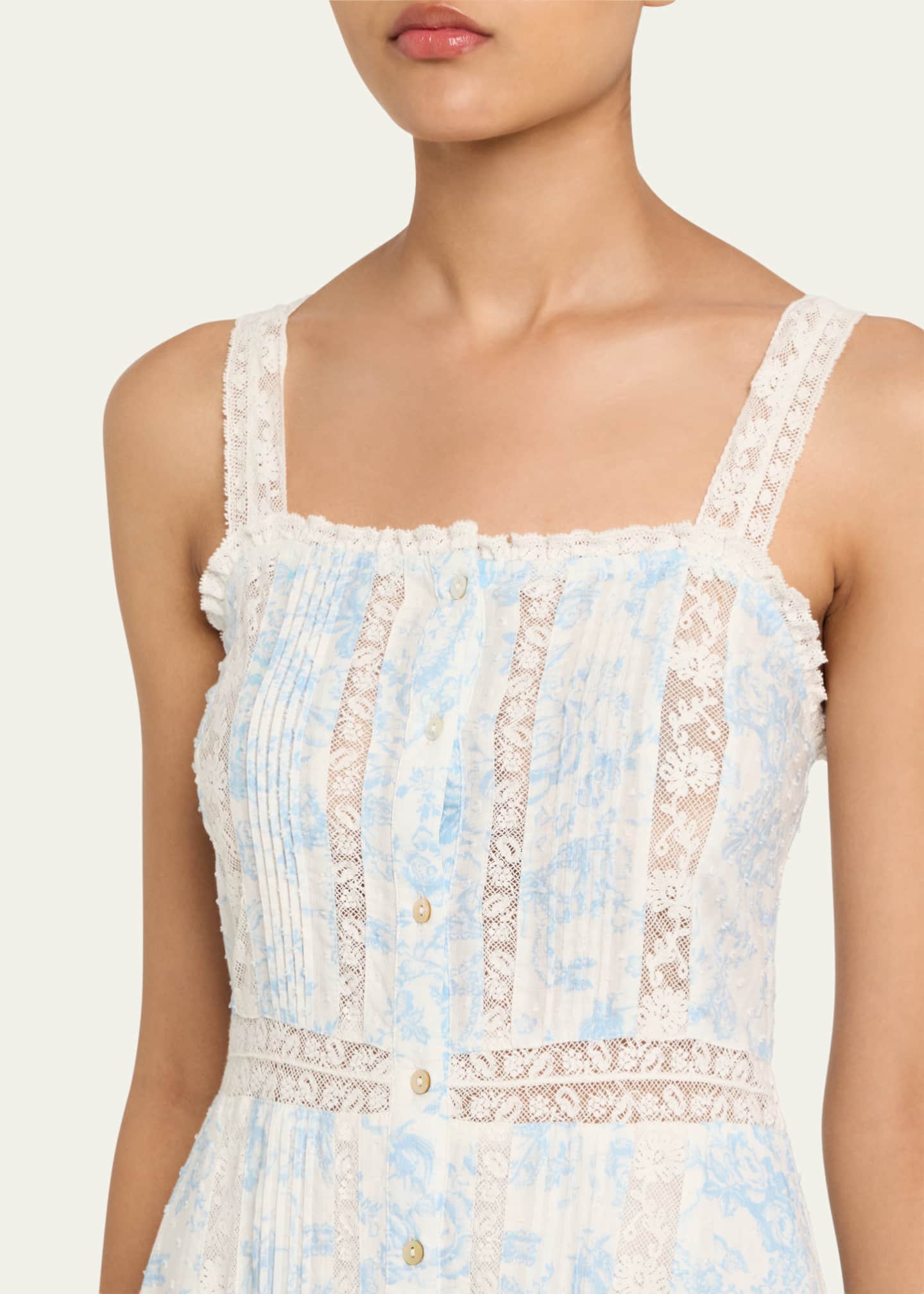 LoveShackFancy Judalon Cotton Midi Dress Image 5 of 5