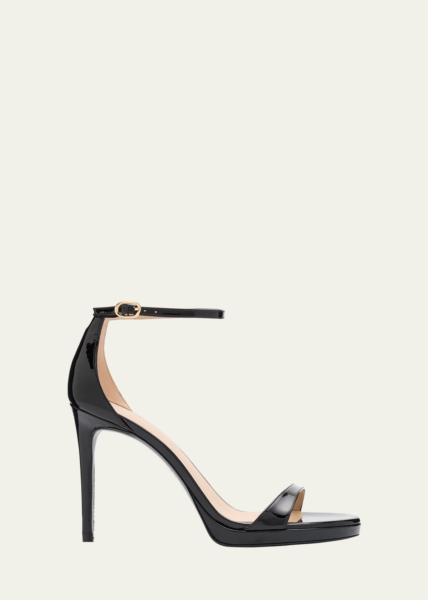 Stuart Weitzman Nudist Patent Leather Stiletto Platform Sandals Image 1 of 6
