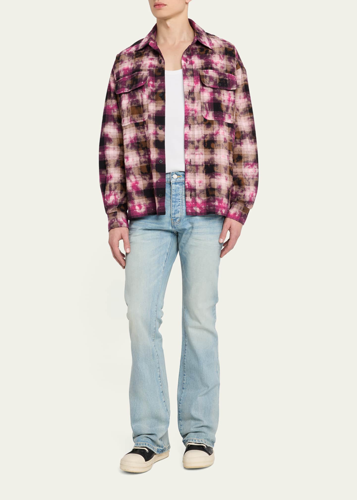 PURPLE Men's Pinner Coated Vintage Jeans Image 2 of 5