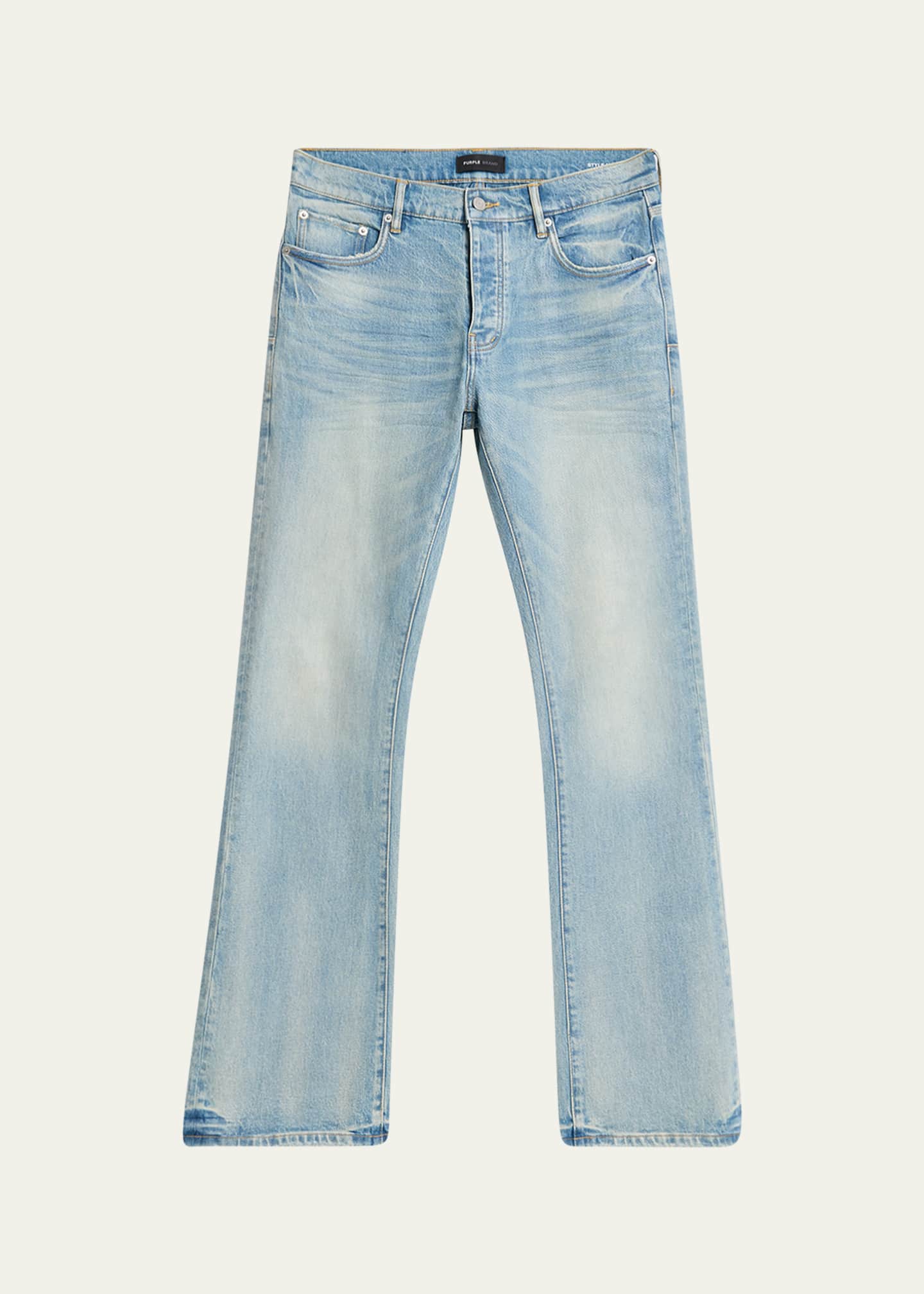 PURPLE Men's Pinner Coated Vintage Jeans Image 1 of 5