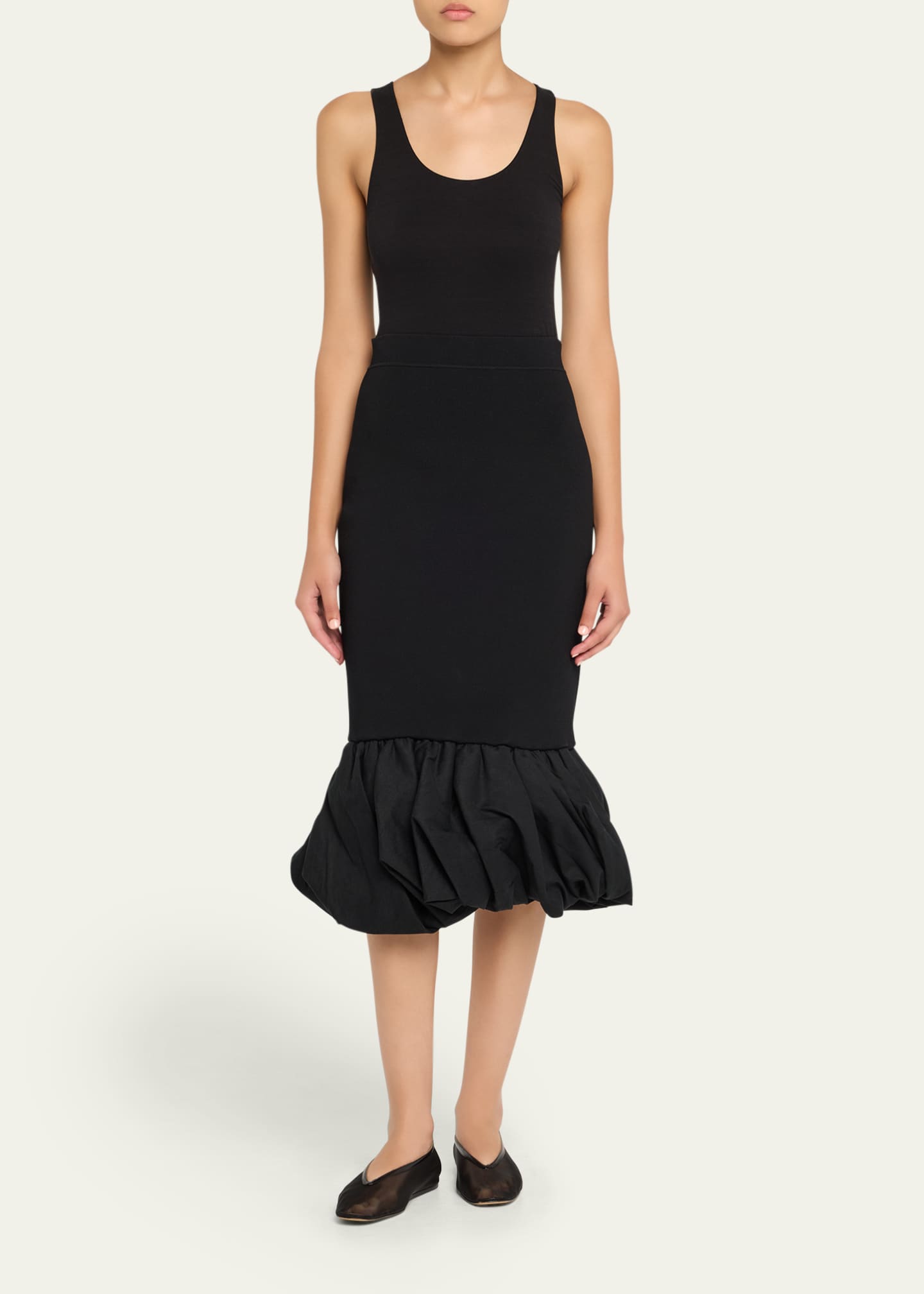 SIMKHAI Camille Midi Skirt Image 2 of 5