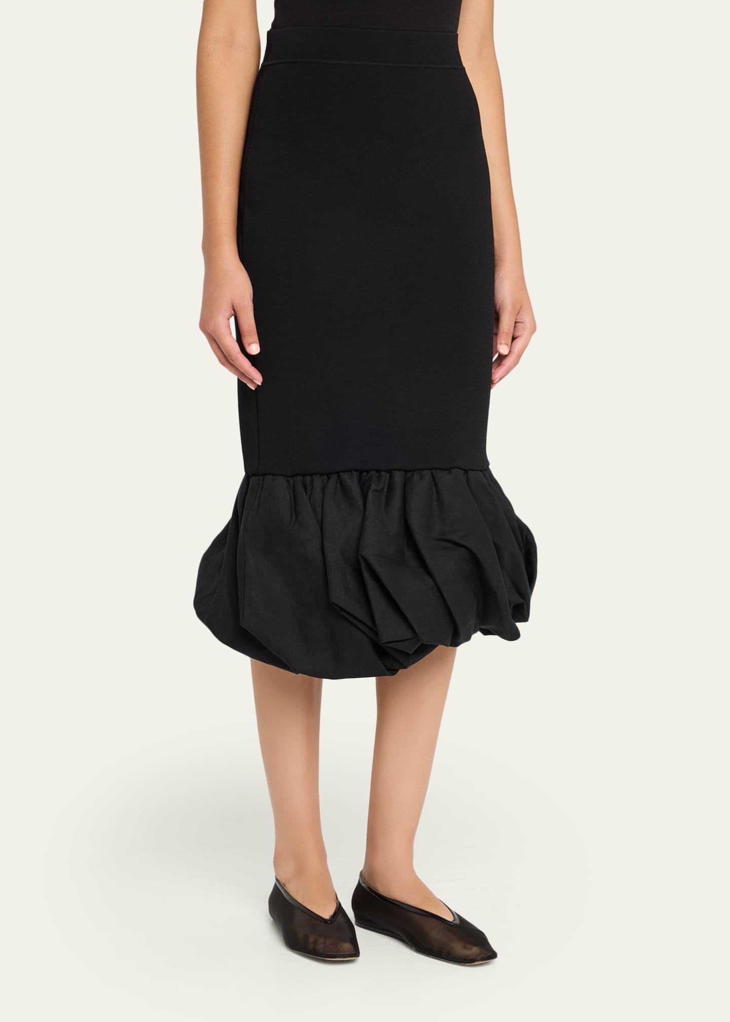 SIMKHAI Camille Midi Skirt Image 4 of 5
