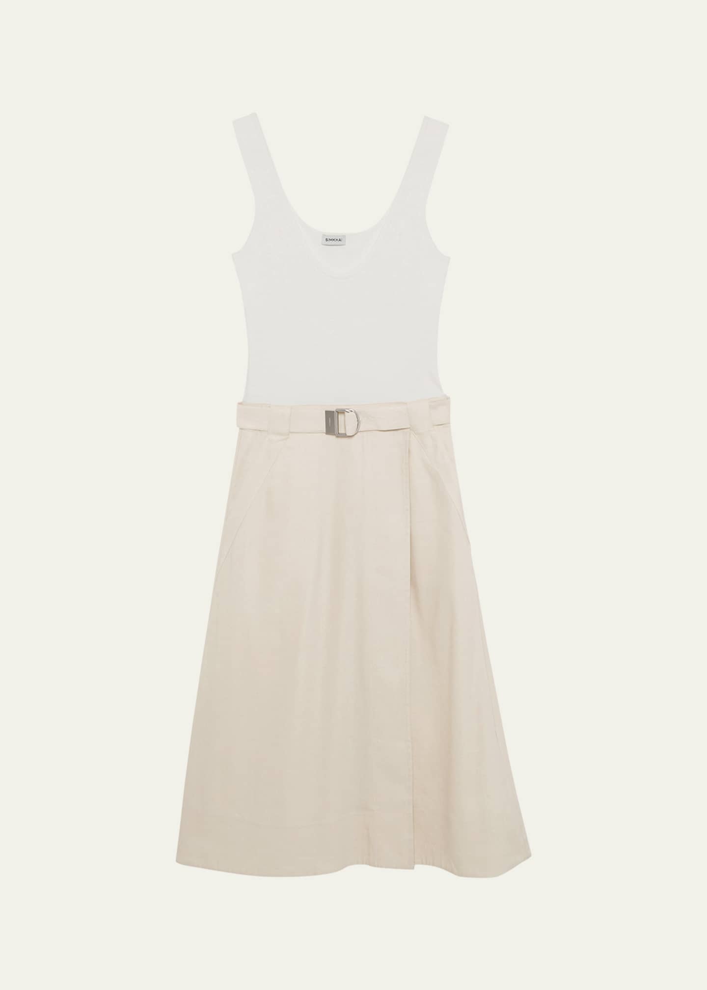 SIMKHAI Camden Tank Midi Dress Image 1 of 5
