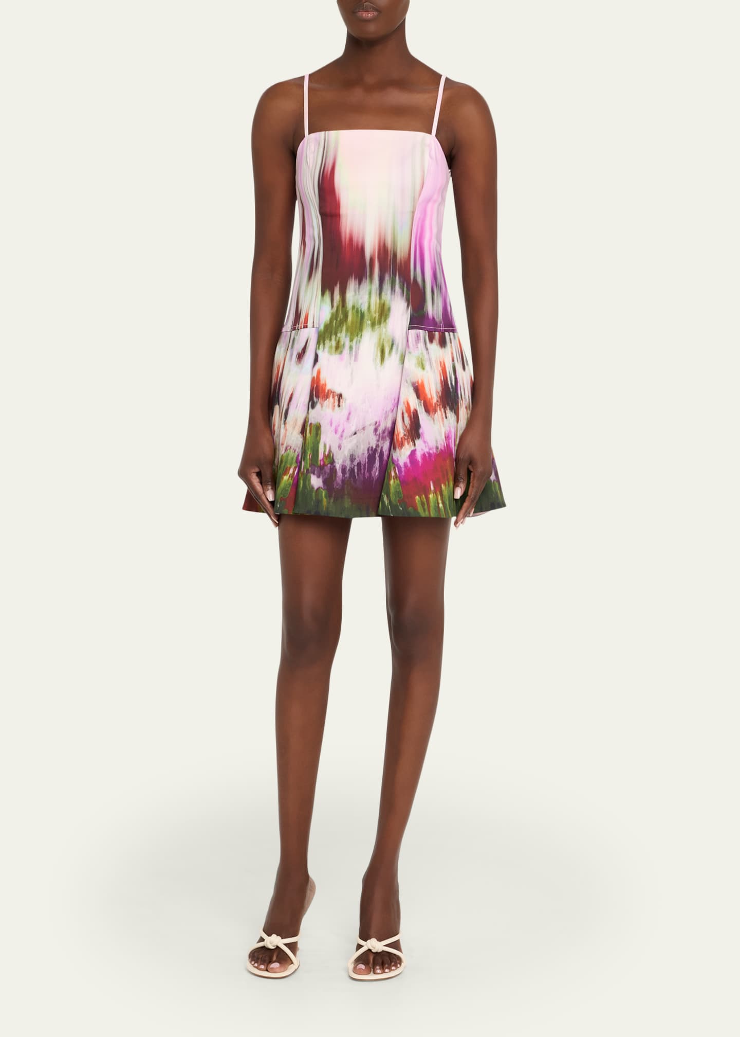 SIMKHAI Judie Fit-&-Flare Mini Dress Image 2 of 5