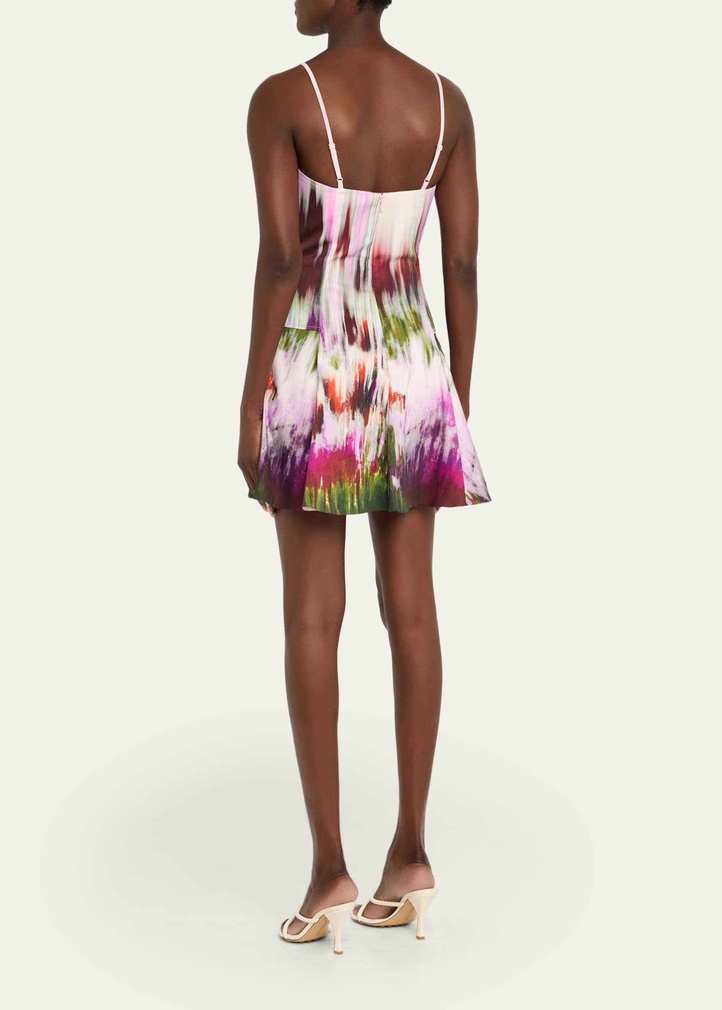 SIMKHAI Judie Fit-&-Flare Mini Dress Image 3 of 5