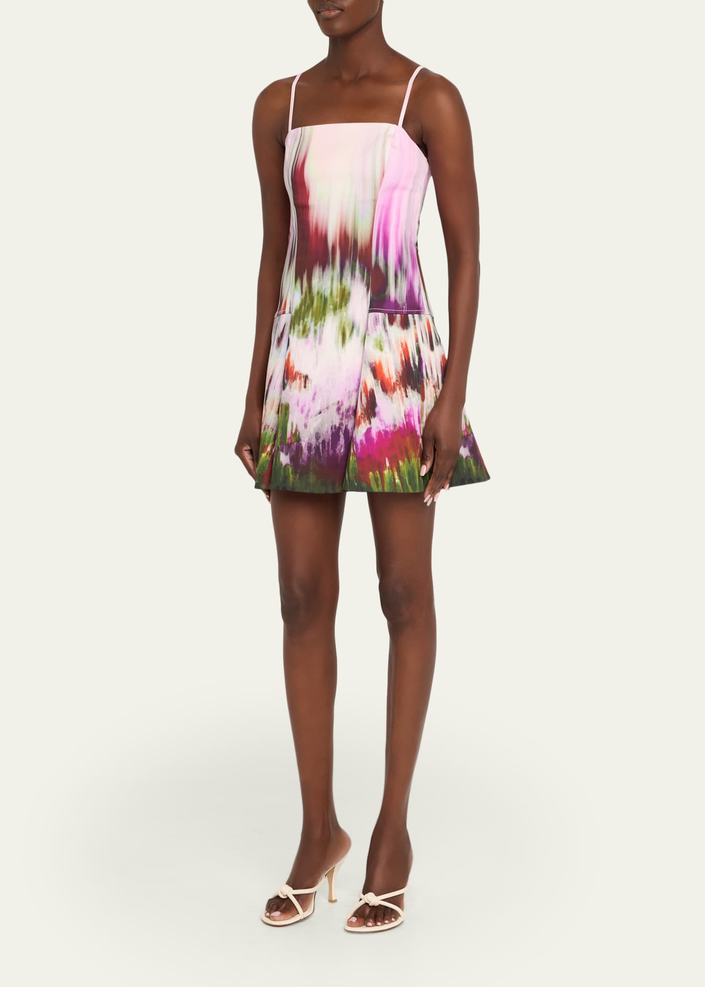 SIMKHAI Judie Fit-&-Flare Mini Dress Image 4 of 5