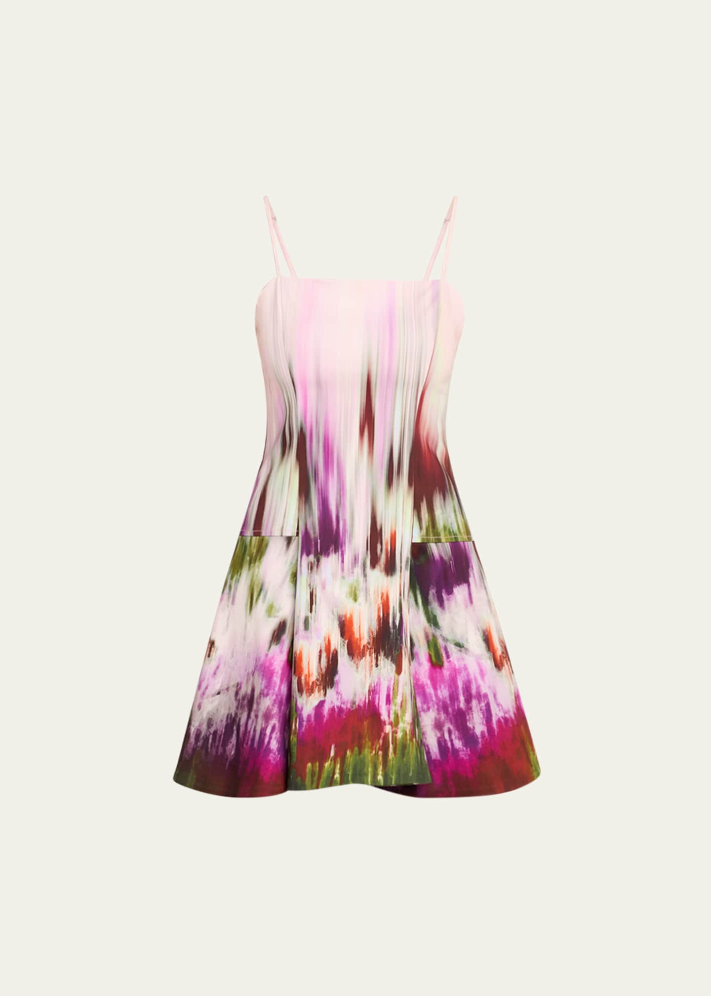 SIMKHAI Judie Fit-&-Flare Mini Dress Image 1 of 5