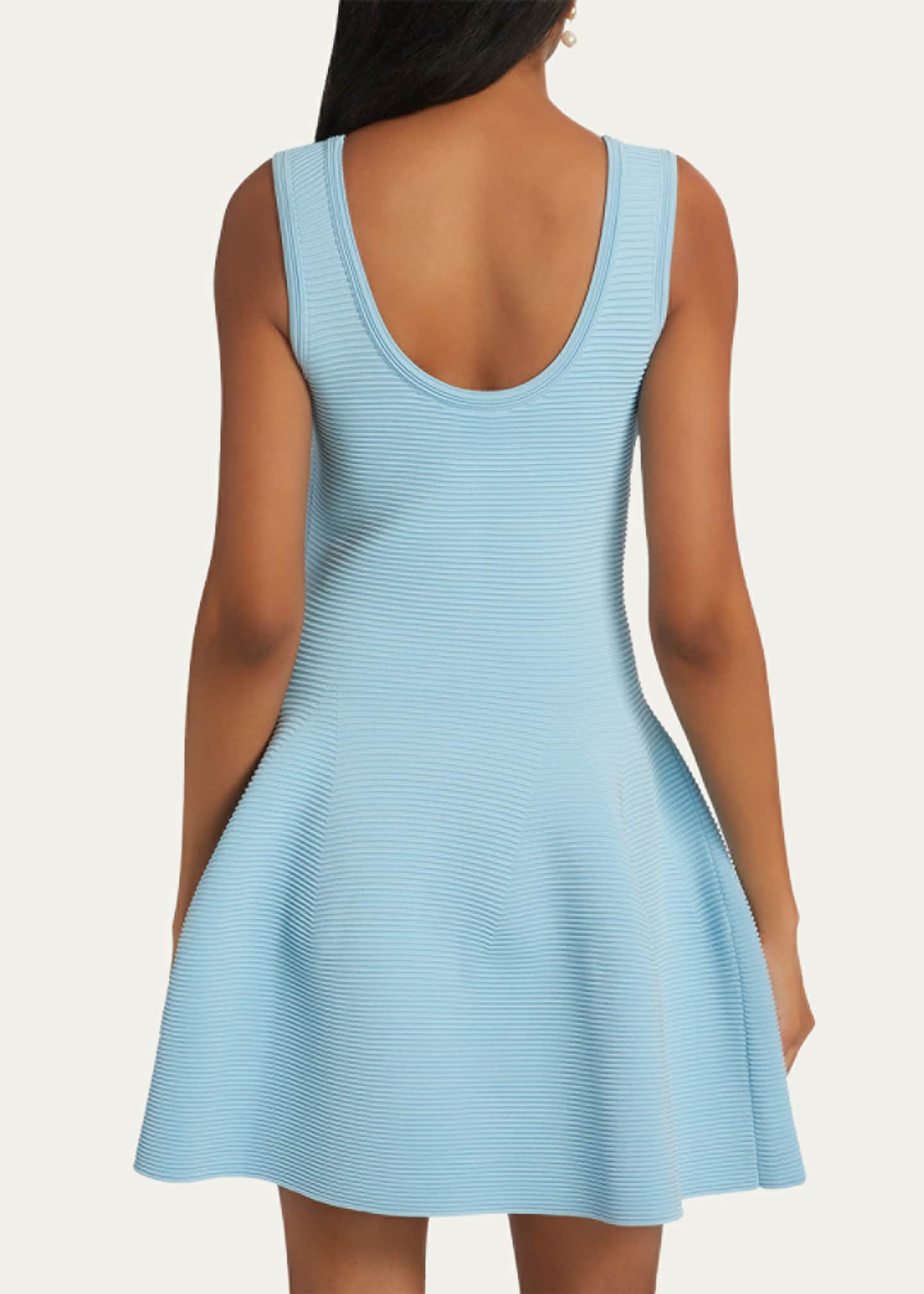 Larina Ribbed Mini Dress - Thumbnail 3