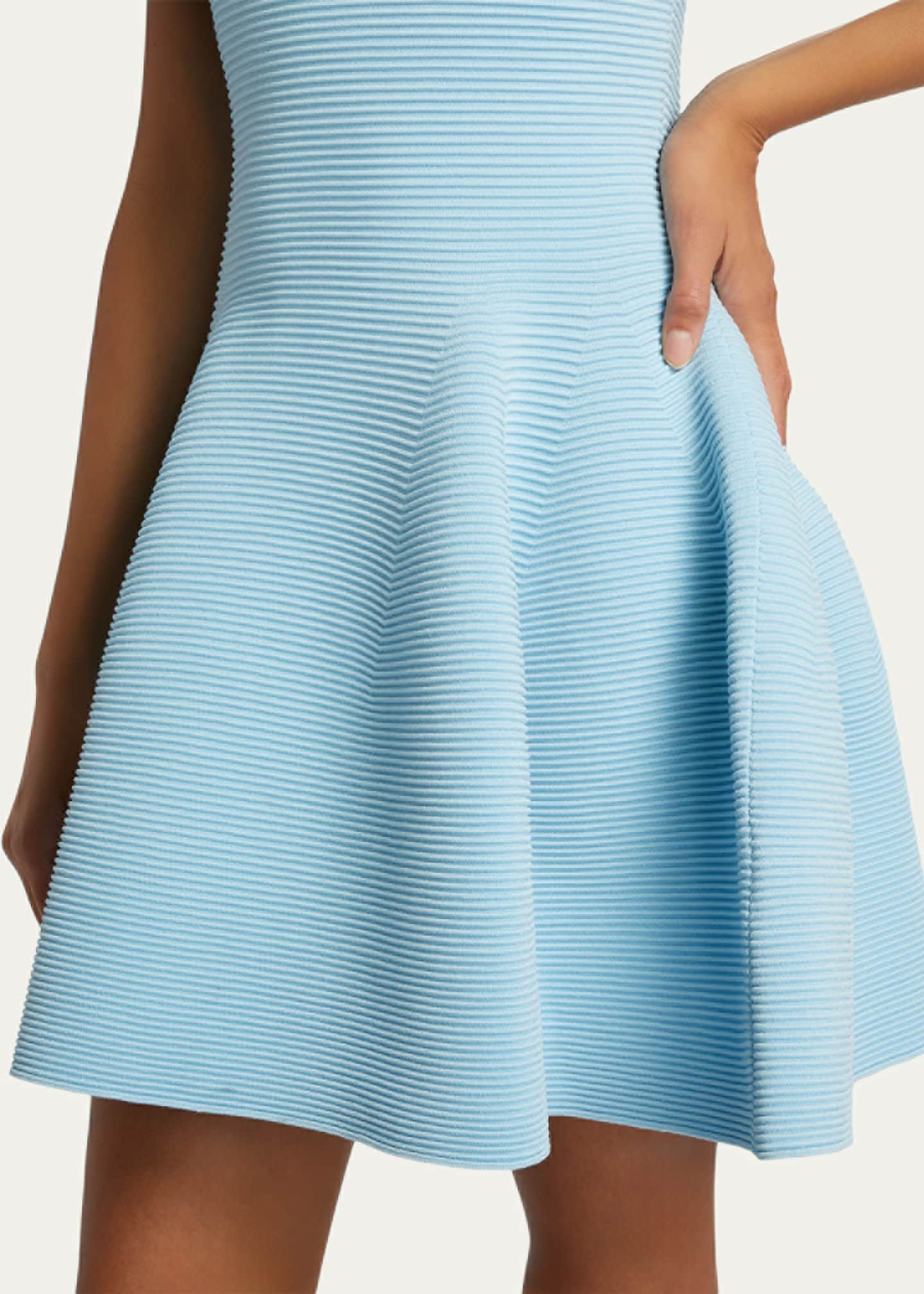 Larina Ribbed Mini Dress - Thumbnail 5