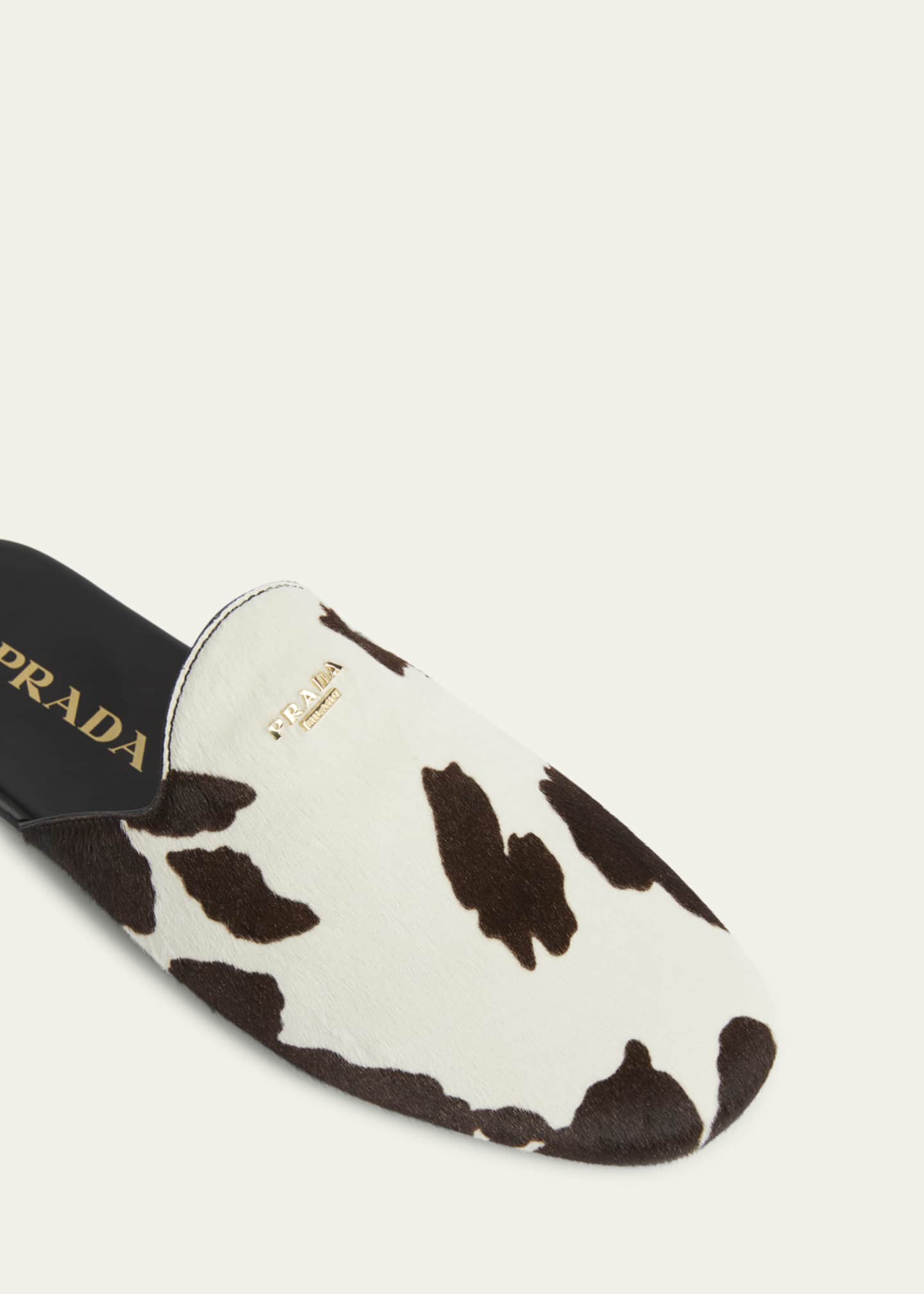 Prada Pony Hair Flat Mules Image 5 of 6
