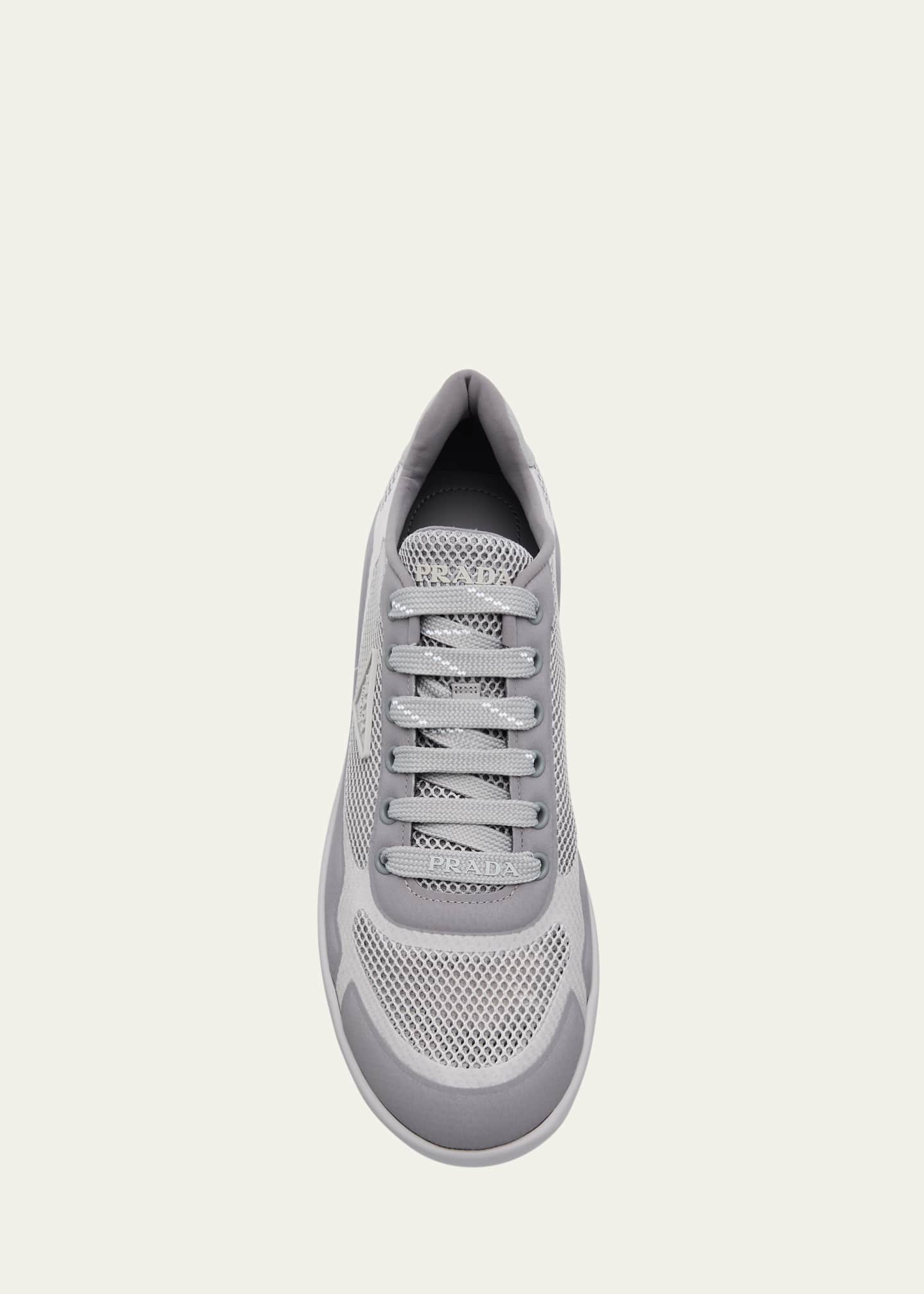 Prada Wavy Rete Lace-Up Sneakers Image 6 of 6