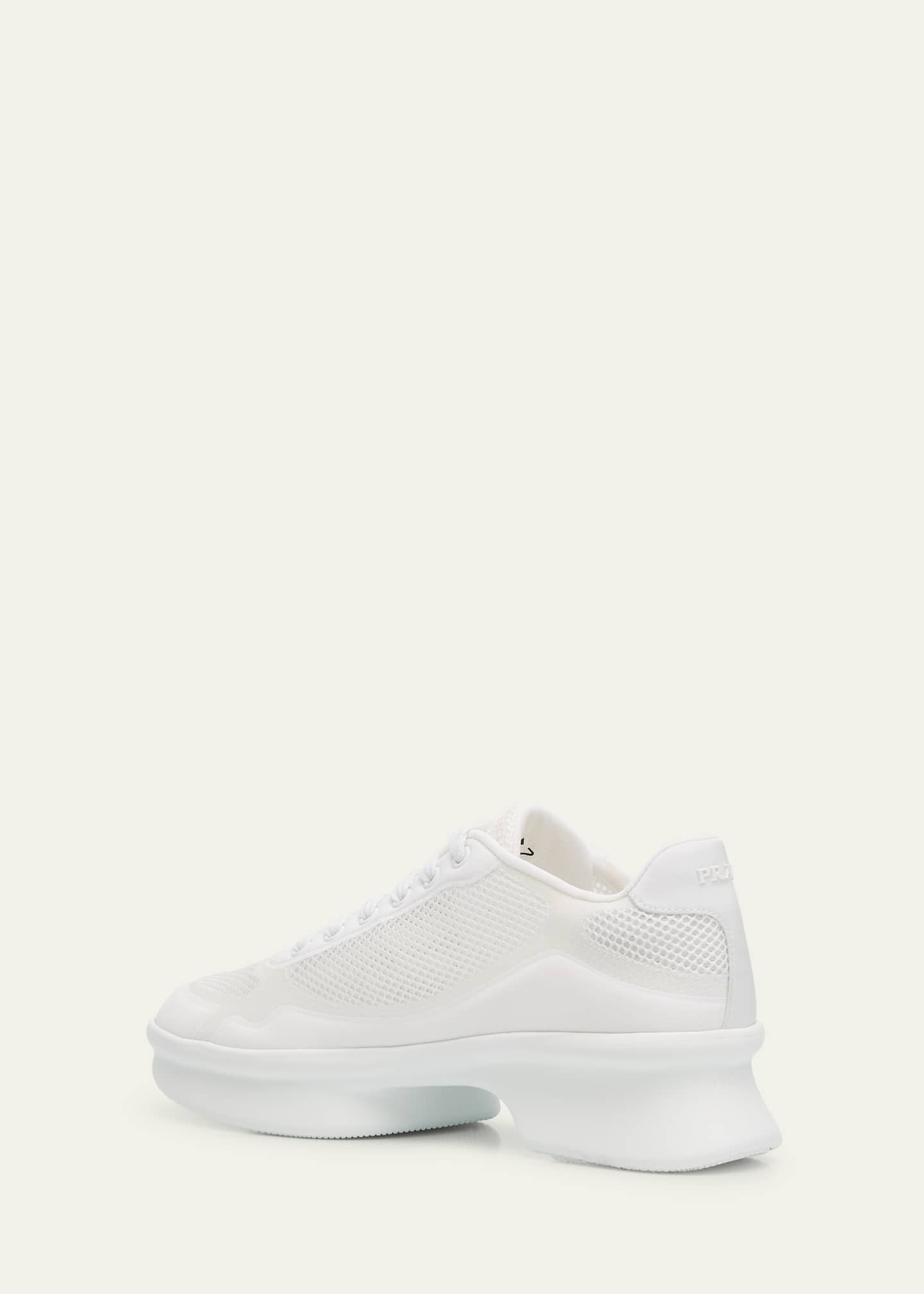 Prada Wavy Rete Lace-Up Sneakers - Bergdorf Goodman