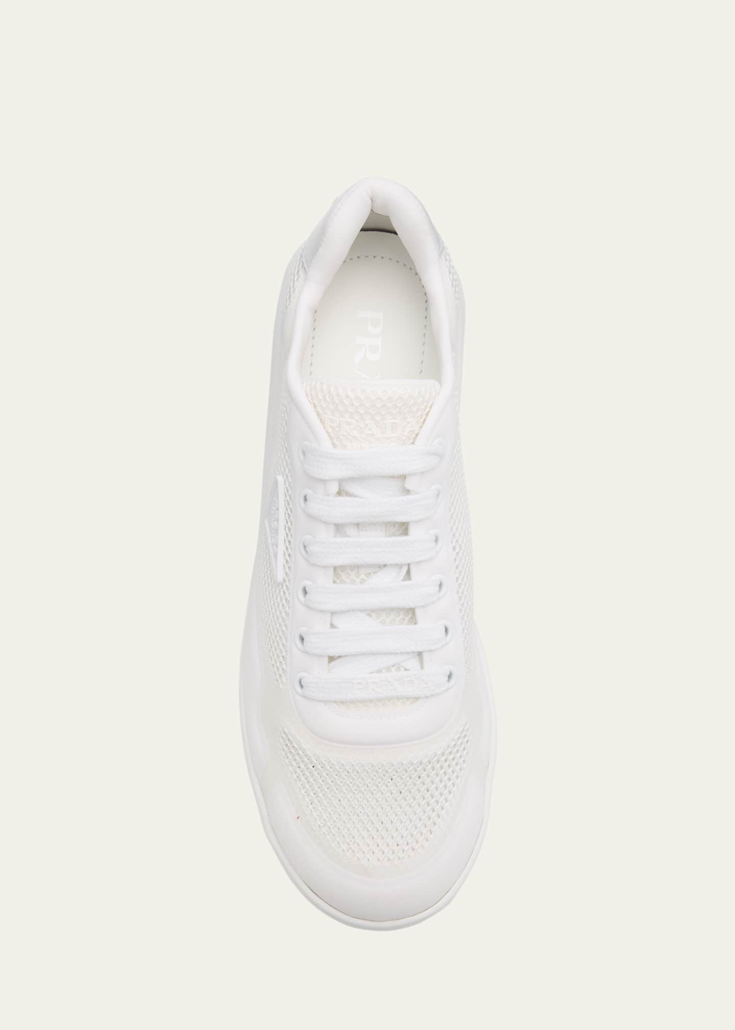 Prada Wavy Rete Lace-Up Sneakers - Bergdorf Goodman