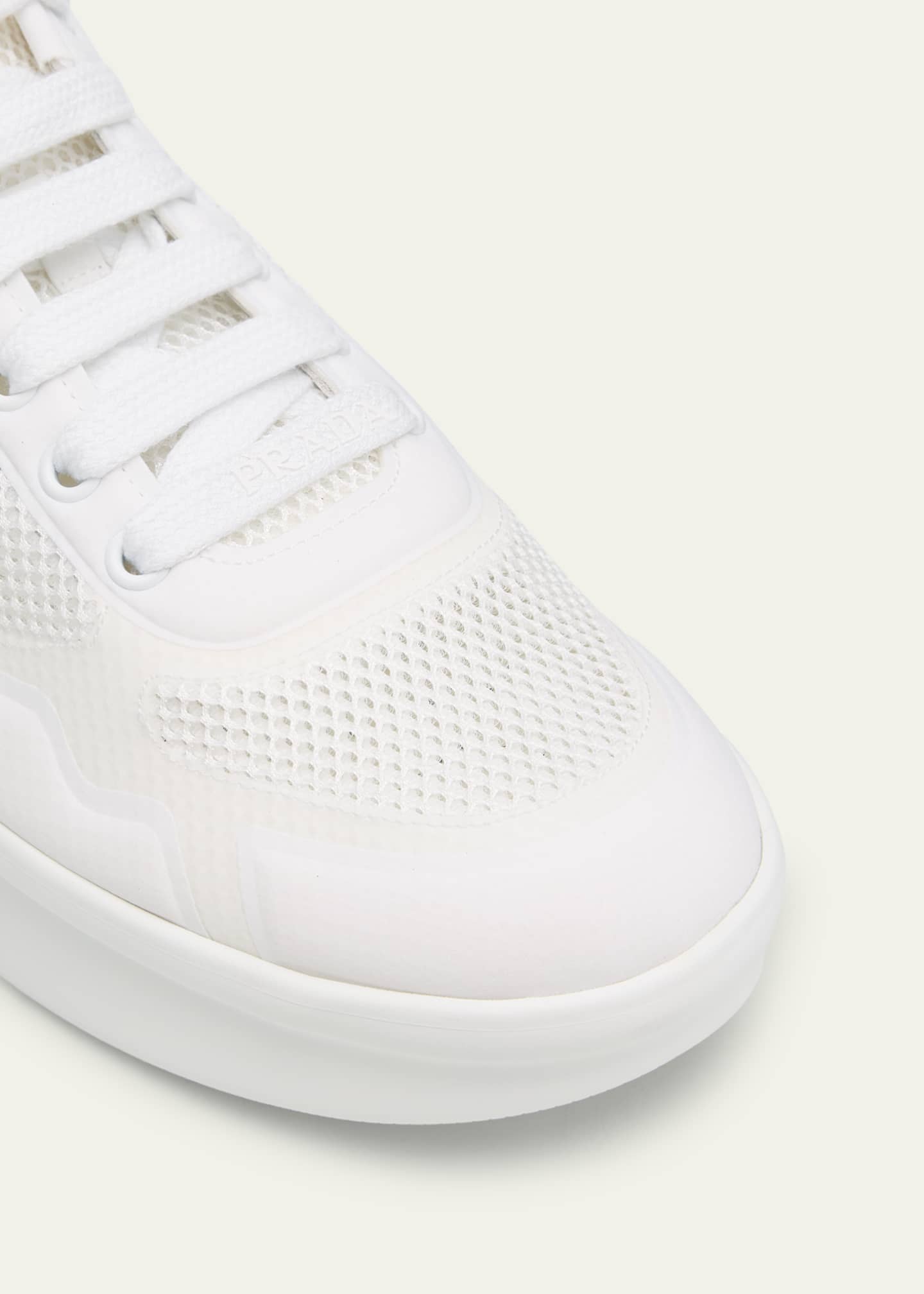 Prada Wavy Rete Lace-Up Sneakers - Bergdorf Goodman