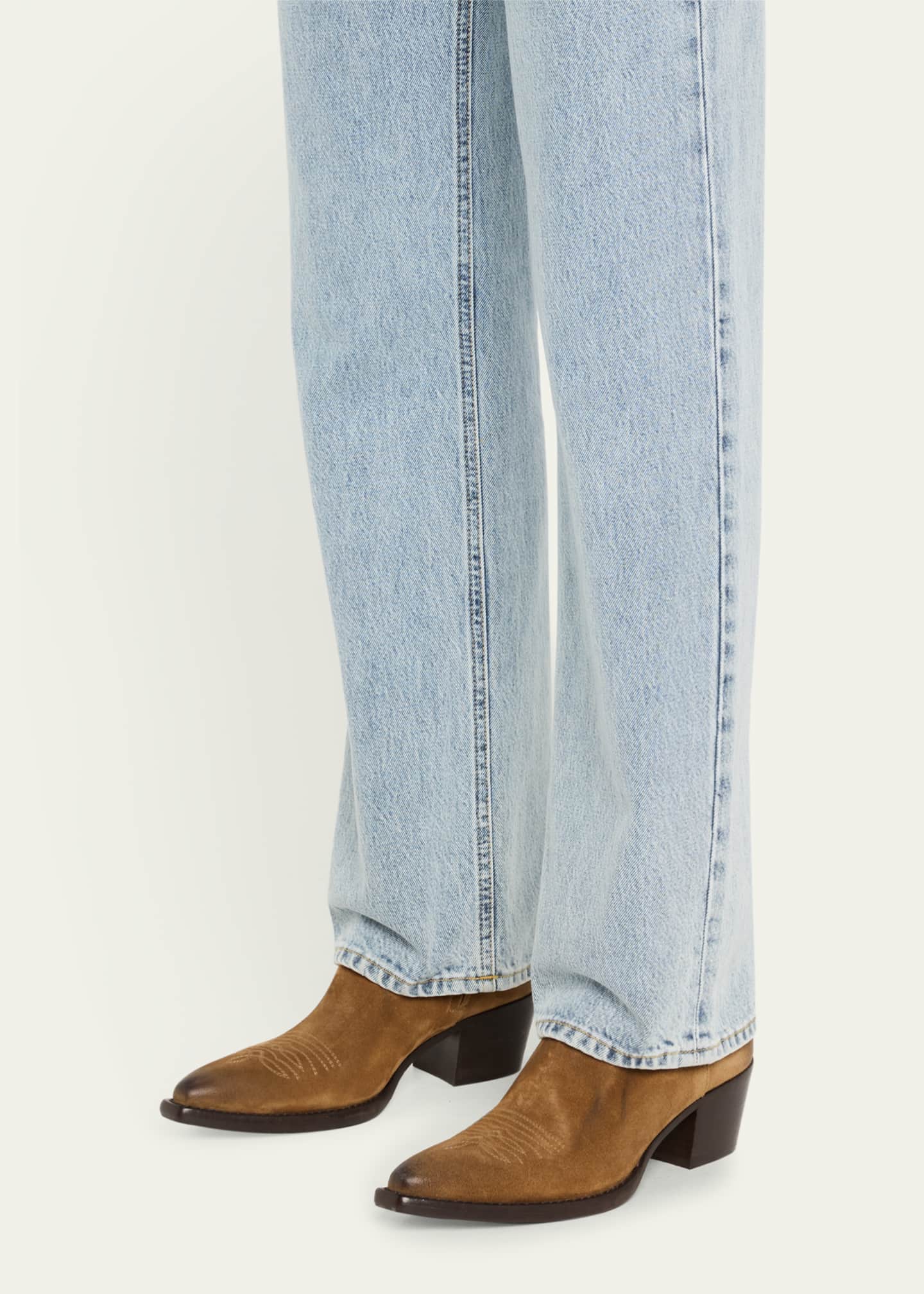 Prada Suede Western Booties Image 2 of 6