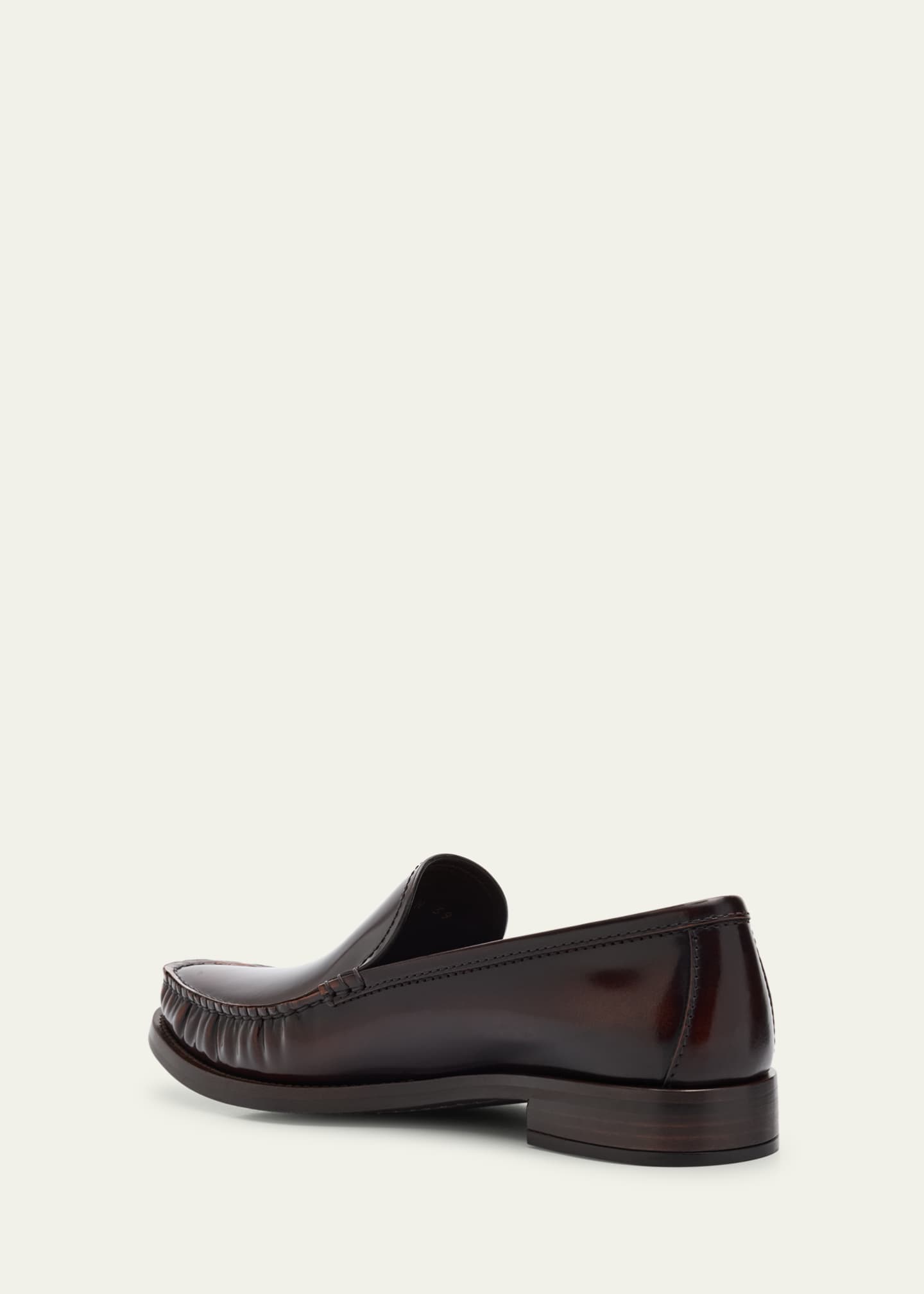 Prada Brushed Leather Loafers Image 4 of 6