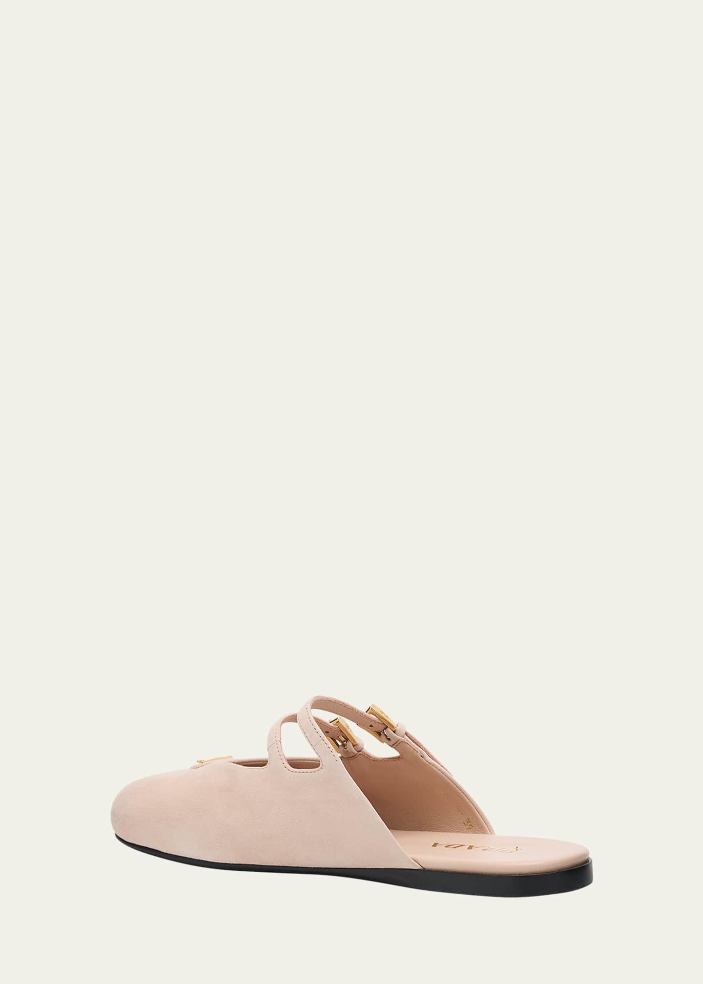 Suede Dual Mary Jane Ballerina Mules