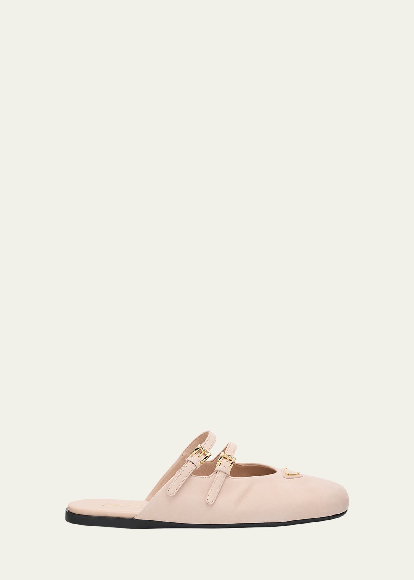 Prada Suede Dual Mary Jane Ballerina Mules - Bergdorf Goodman