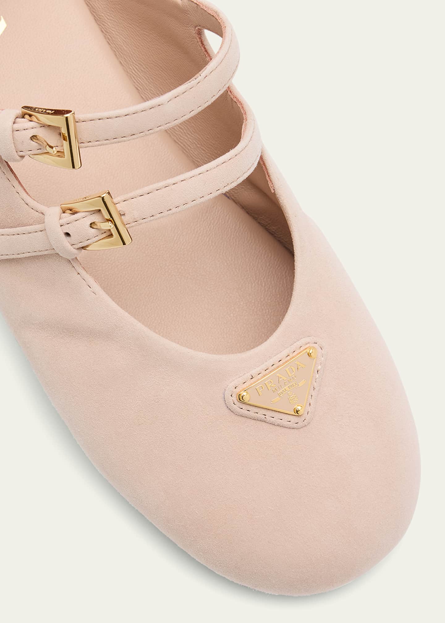 Suede Dual Mary Jane Ballerina Mules