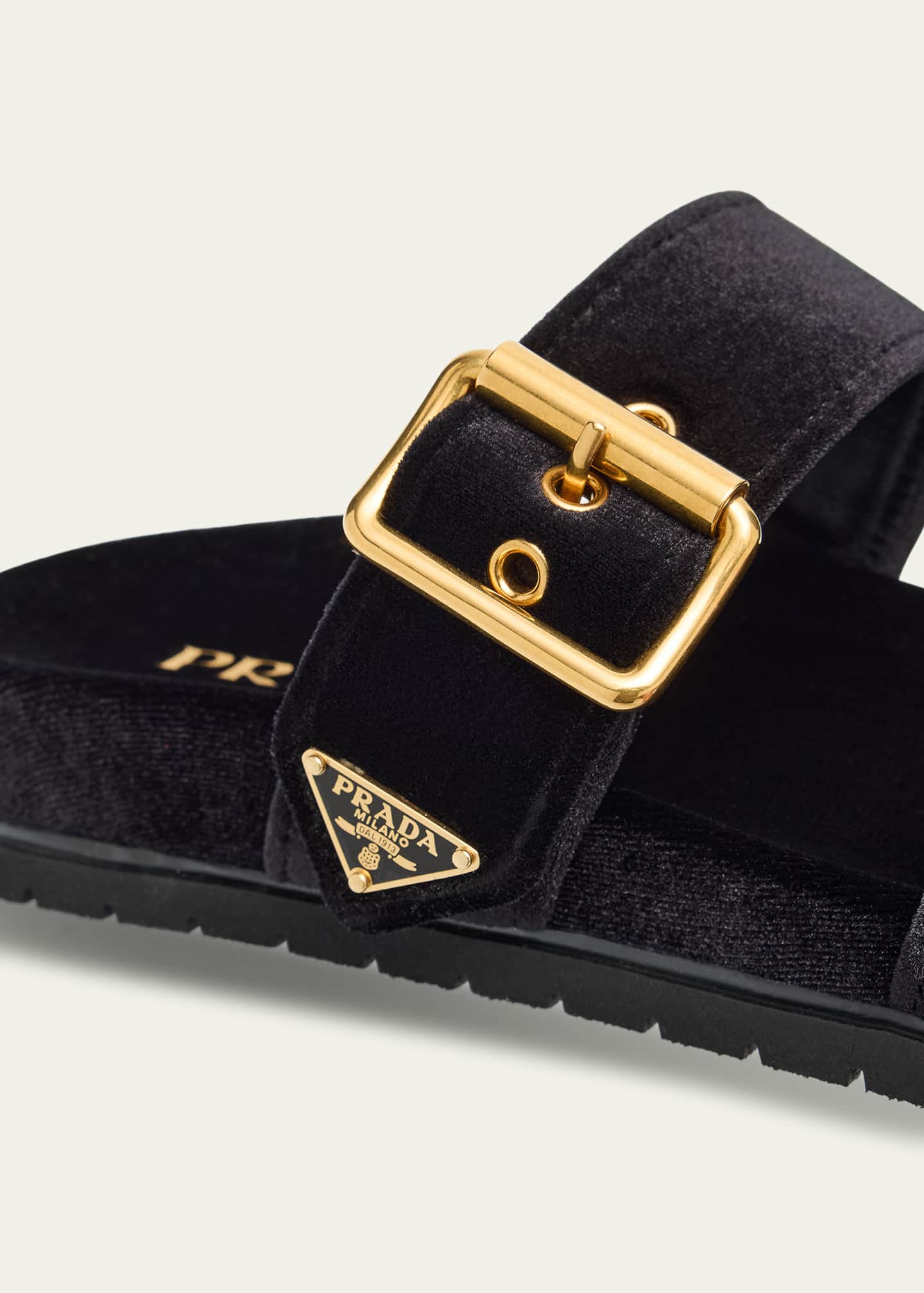 Velvet Dual-Band Flat Sandals