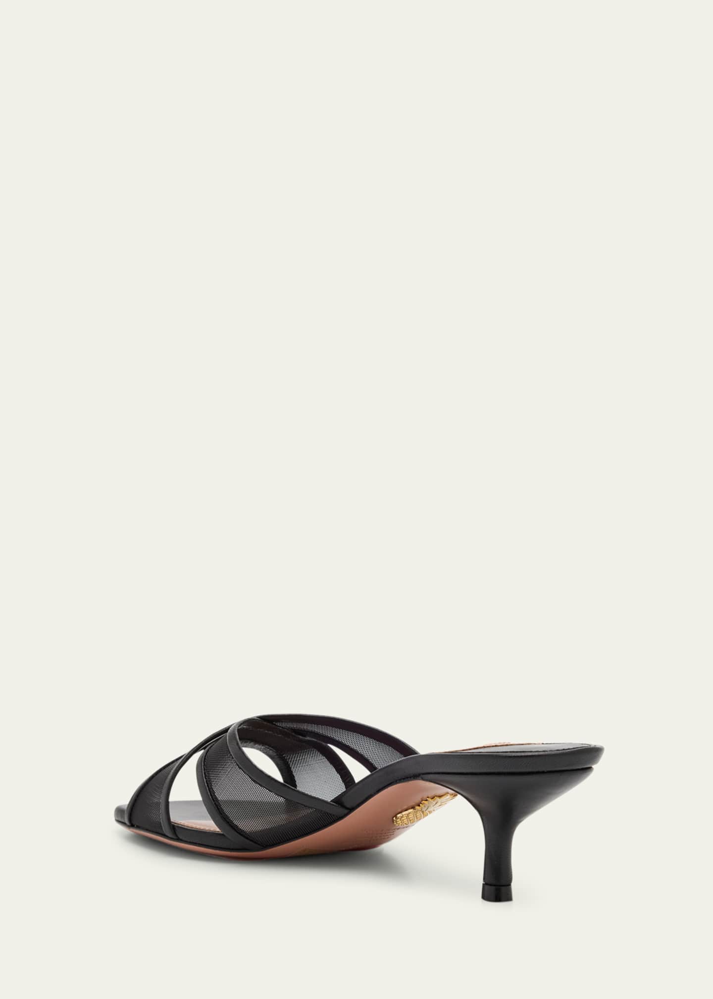 Aquazzura Divine Mesh Mules Image 4 of 6