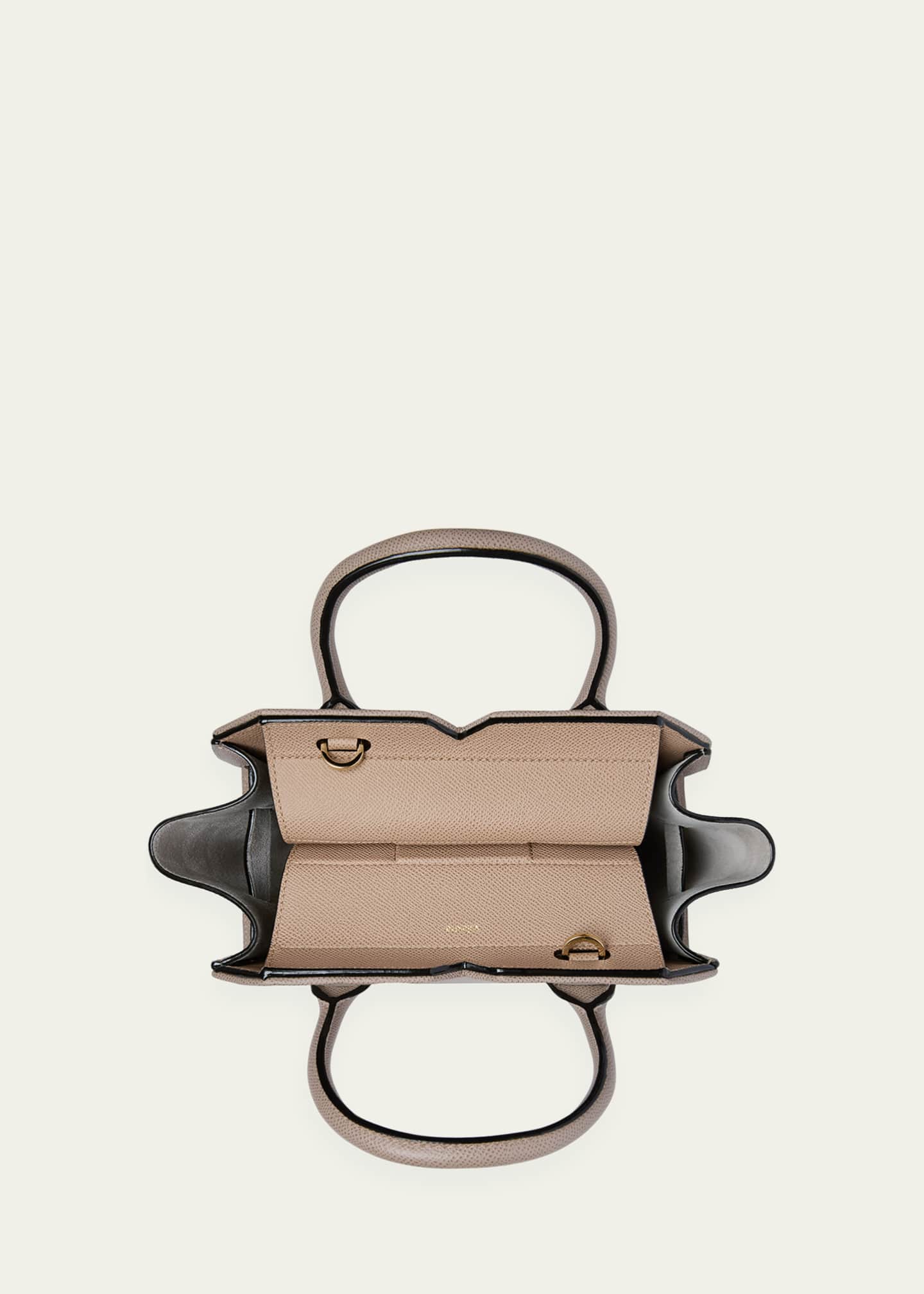Valextra Milano Bicolor Leather Top-Handle Bag Image 4 of 4