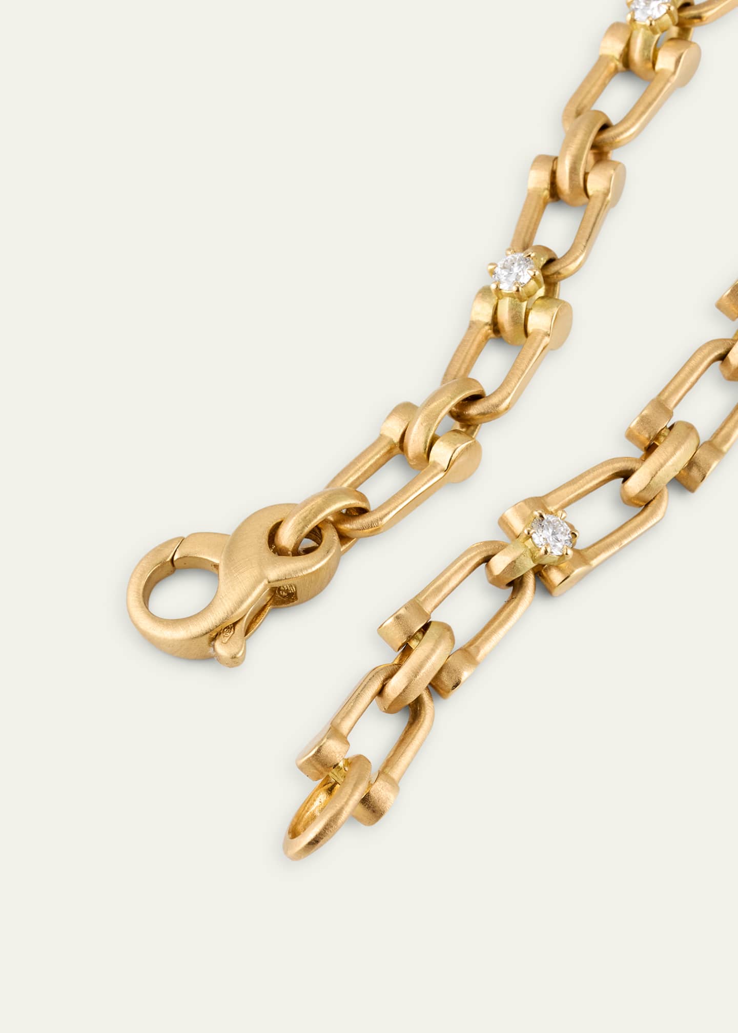 Jade Trau Georgina Diamond Link Chain Bracelet 6.5"L Image 4 of 4