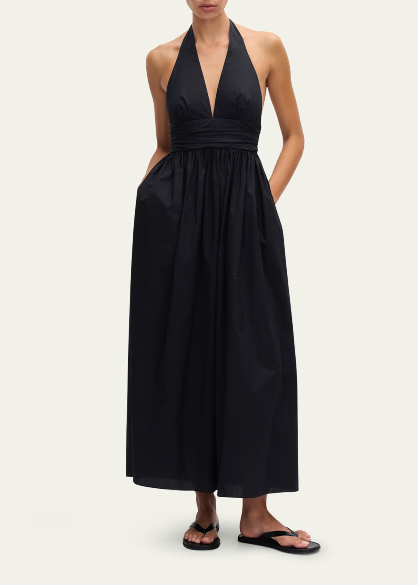 Matteau Plunge Halter Maxi Dress Image 2 of 4
