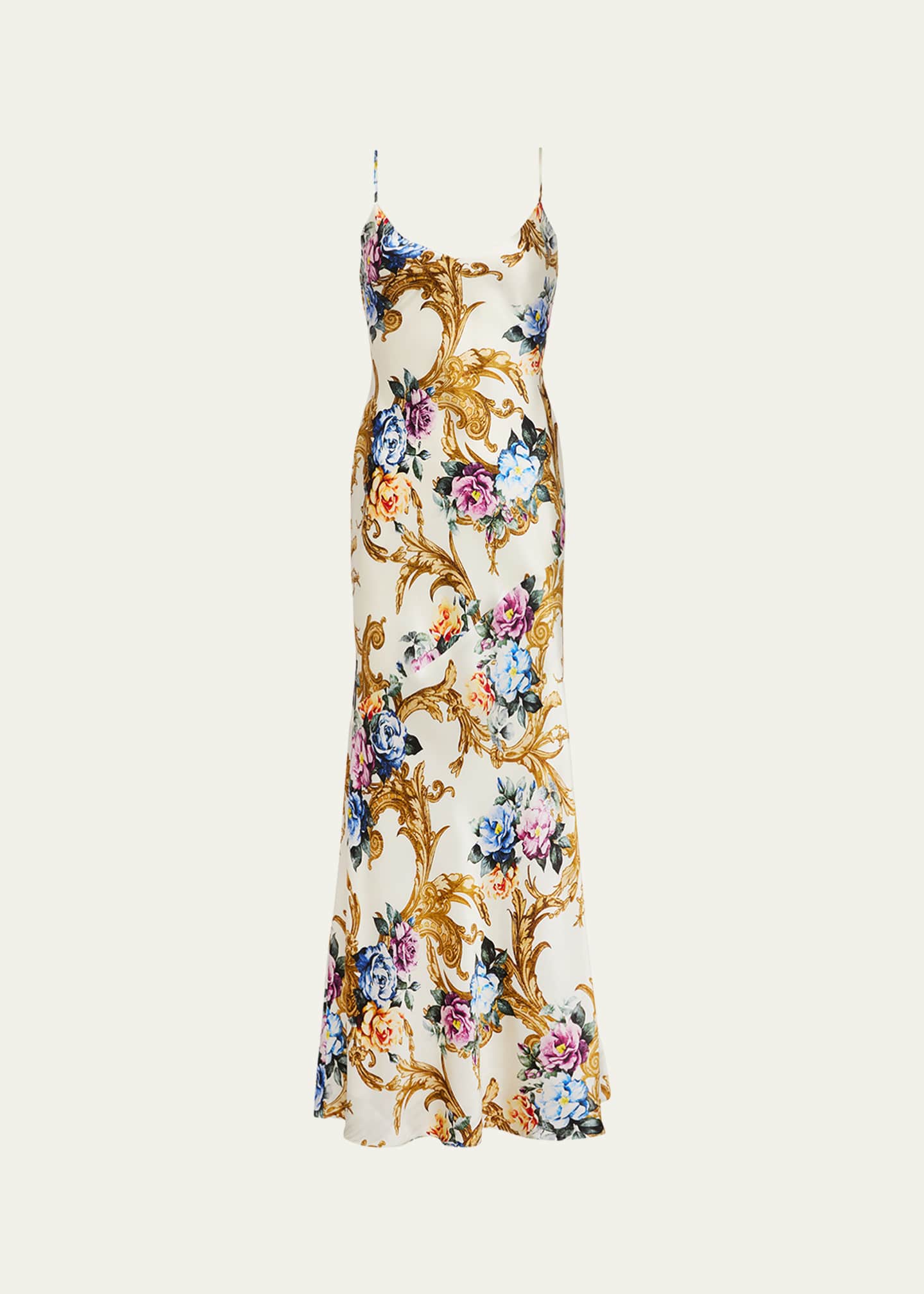 L'Agence Serita V-Neck Bias-Cut Maxi Dress Image 1 of 4