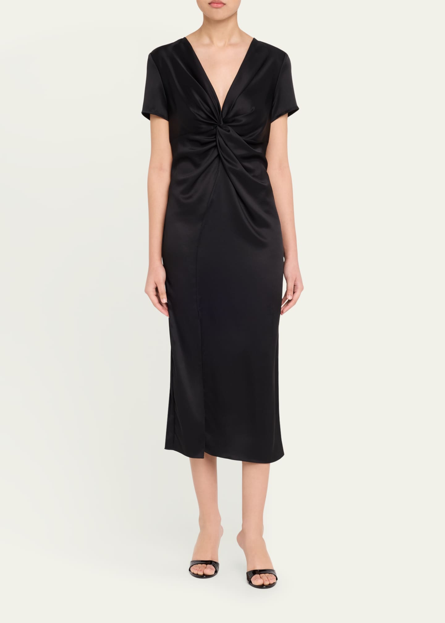 TOCCIN Petra Exaggerated Ruffle Midi Dress