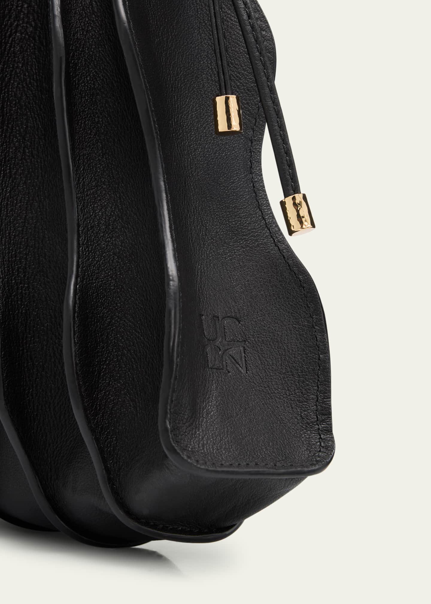 Ulla Johnson Adria Wave Pleated Leather Crossbody Bag Image 6 of 6