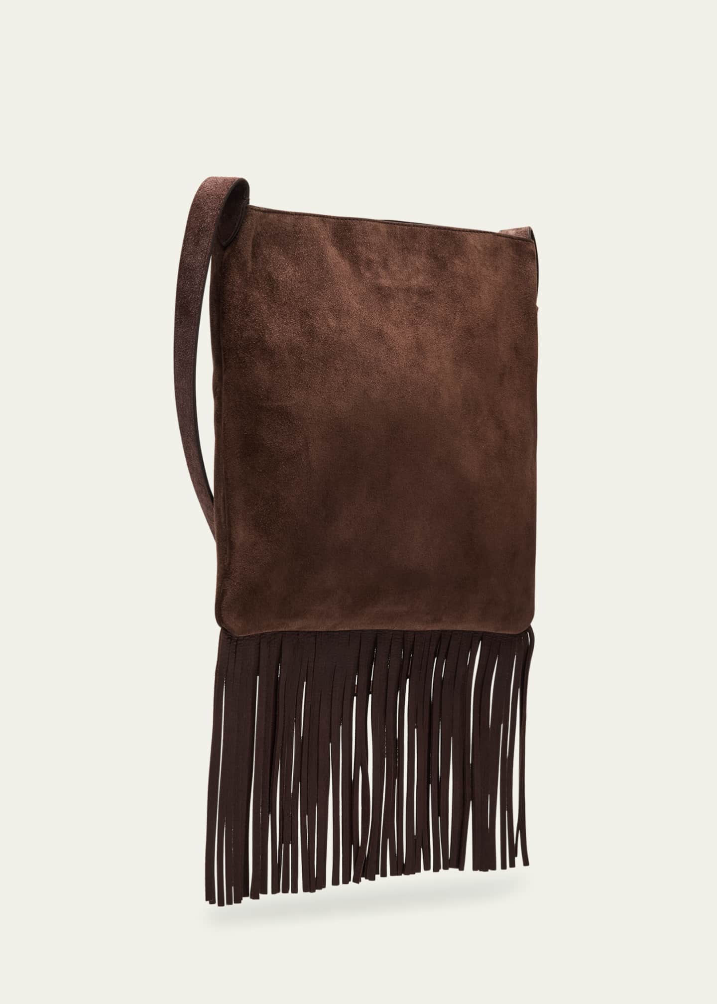Valentino Garavani Nellcote Fringe Suede Crossbody Bag Image 3 of 6
