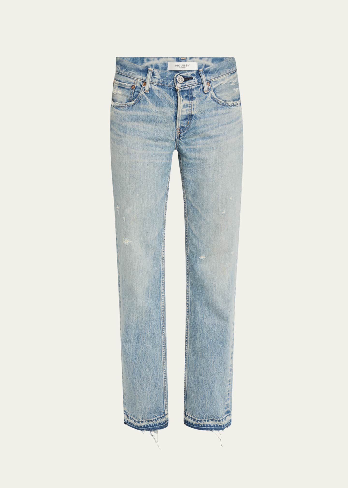 MOUSSY VINTAGE Arverne Straight Low-Rise Jeans Image 1 of 5