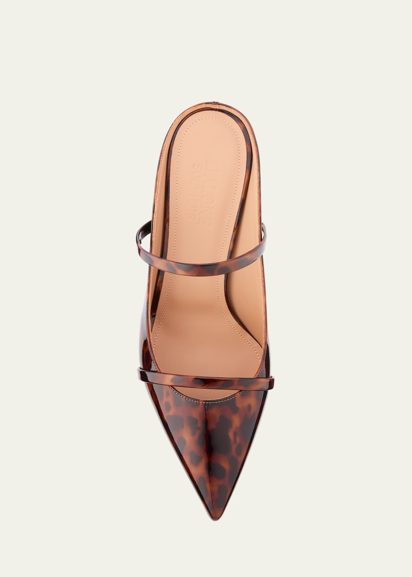 Malone Souliers Aurora Leopard Patent Leather Mules Image 6 of 6
