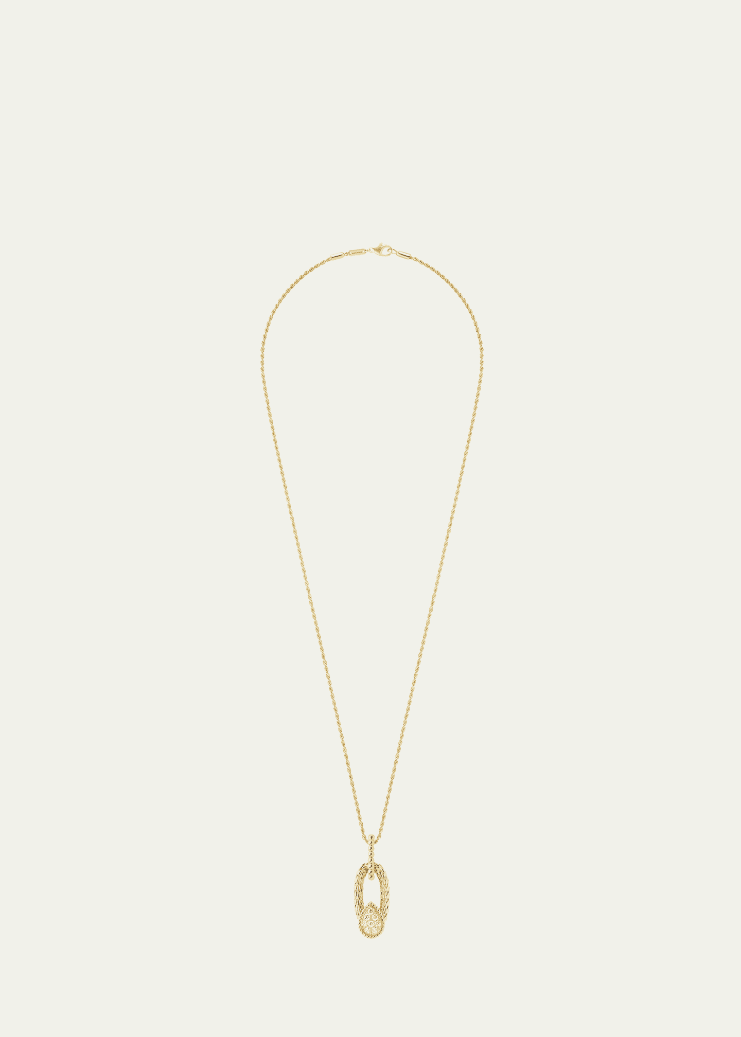 Boucheron Serpent Boheme 18K Yellow Gold Diamond Pendant Necklace Image 1 of 2