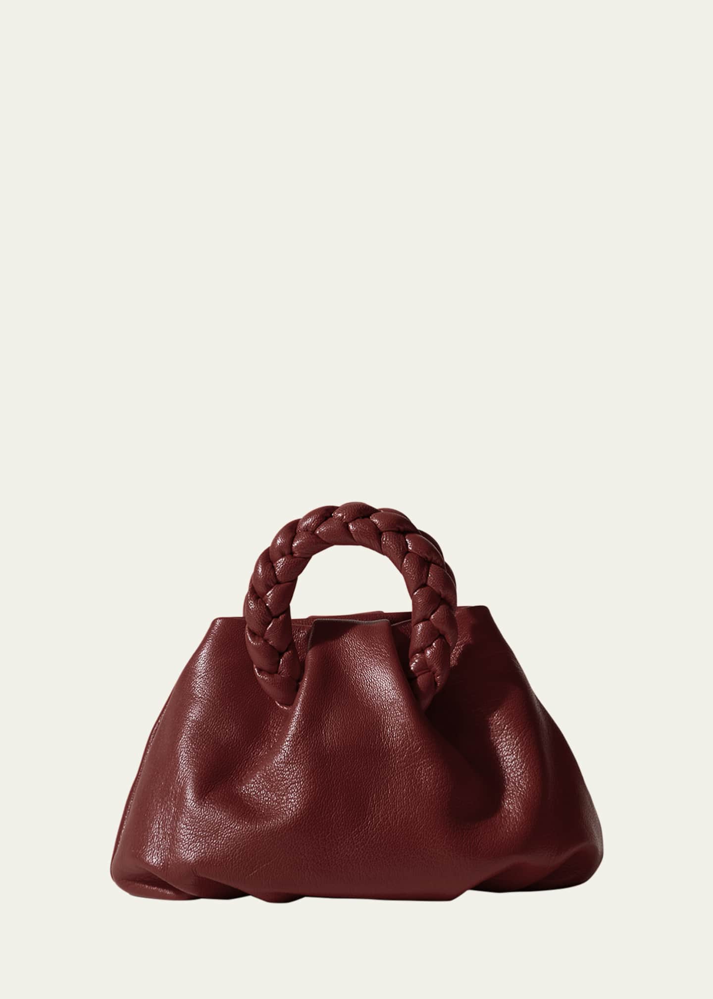 HEREU Bombon Braided Shiny Leather Crossbody Bag